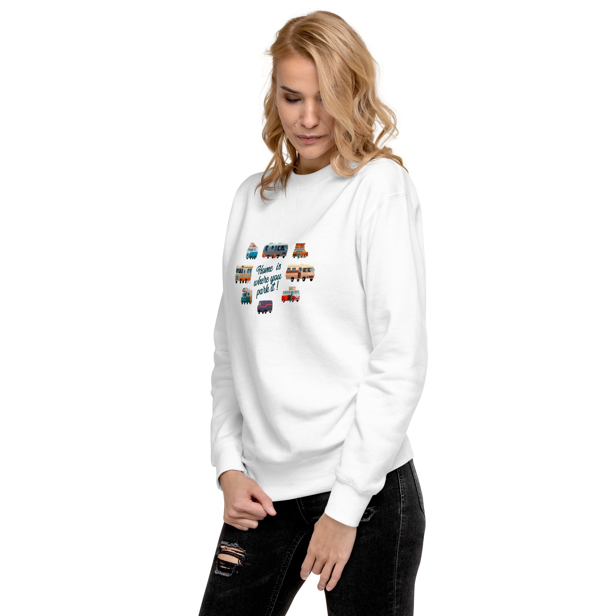 Unisex Premium Sweatshirt Square Vintage Campers