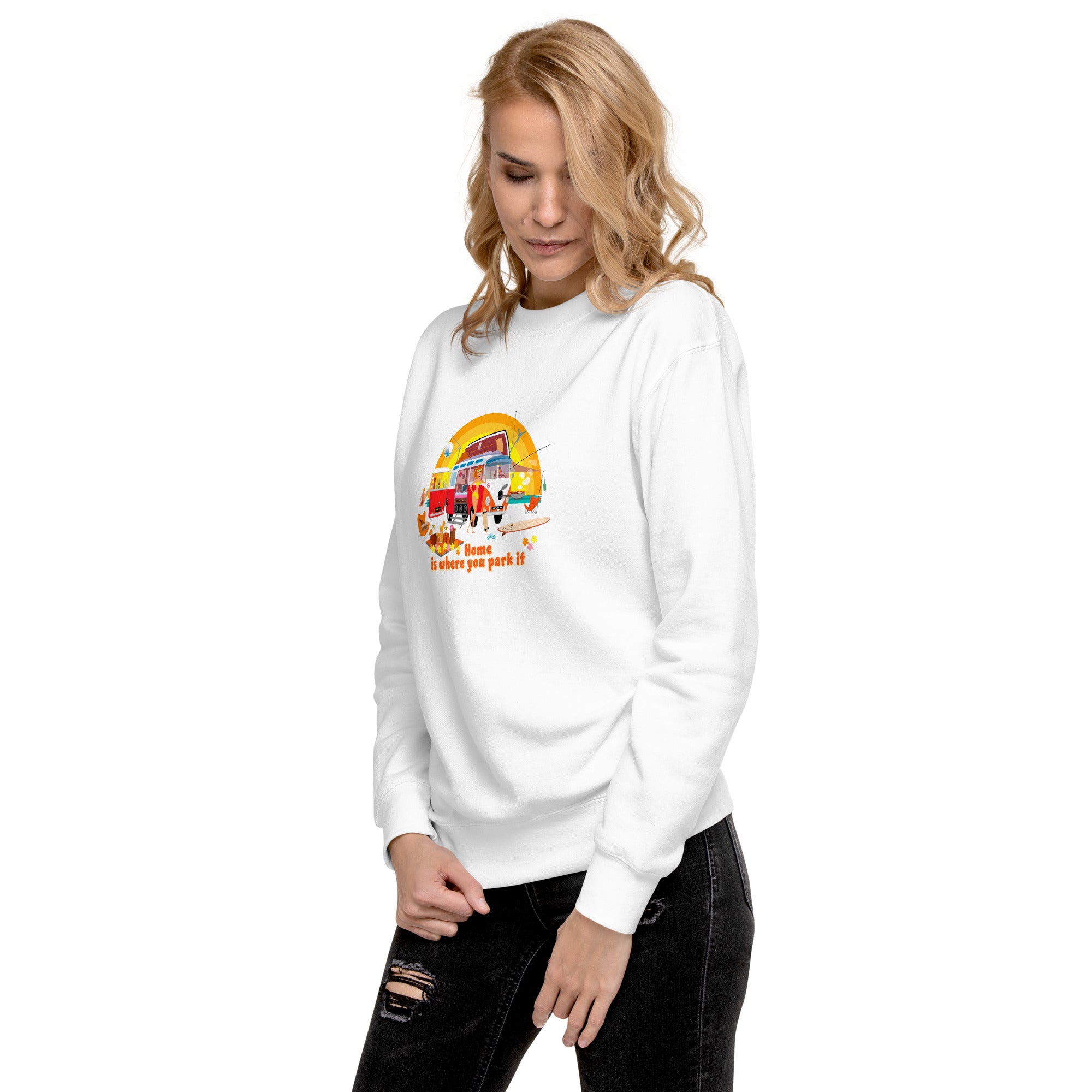 Unisex Premium Sweatshirt Ultra Combi Home is where you park it