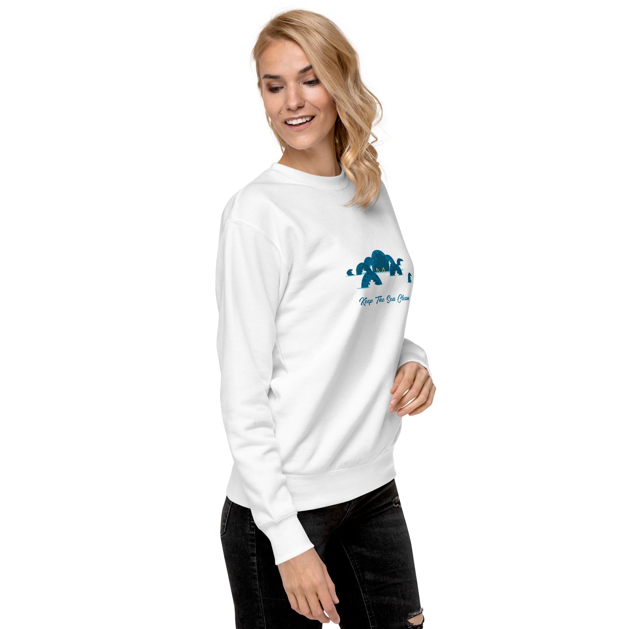 Sweatshirt premium unisexe Octopus Blue