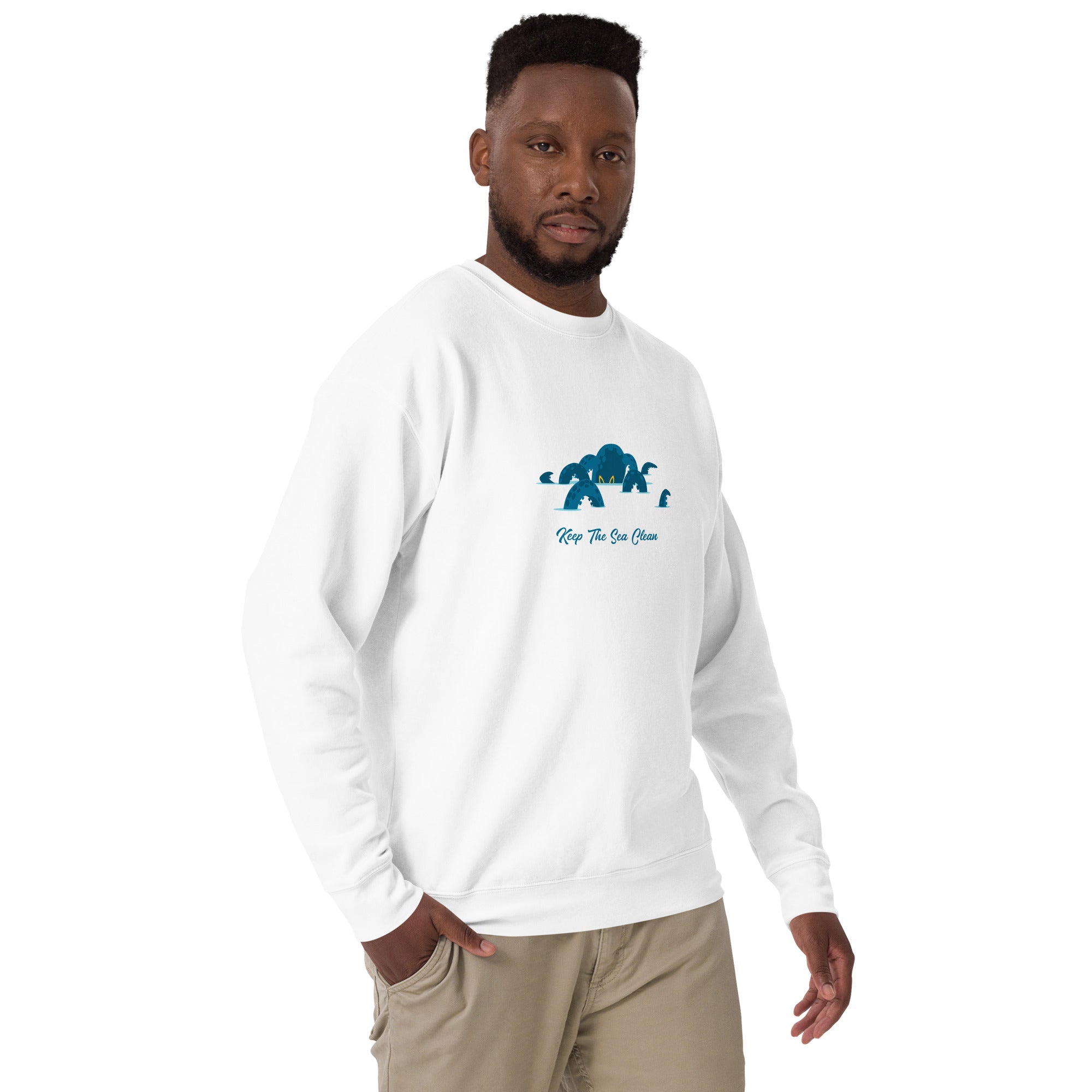 Sweatshirt premium unisexe Octopus Blue