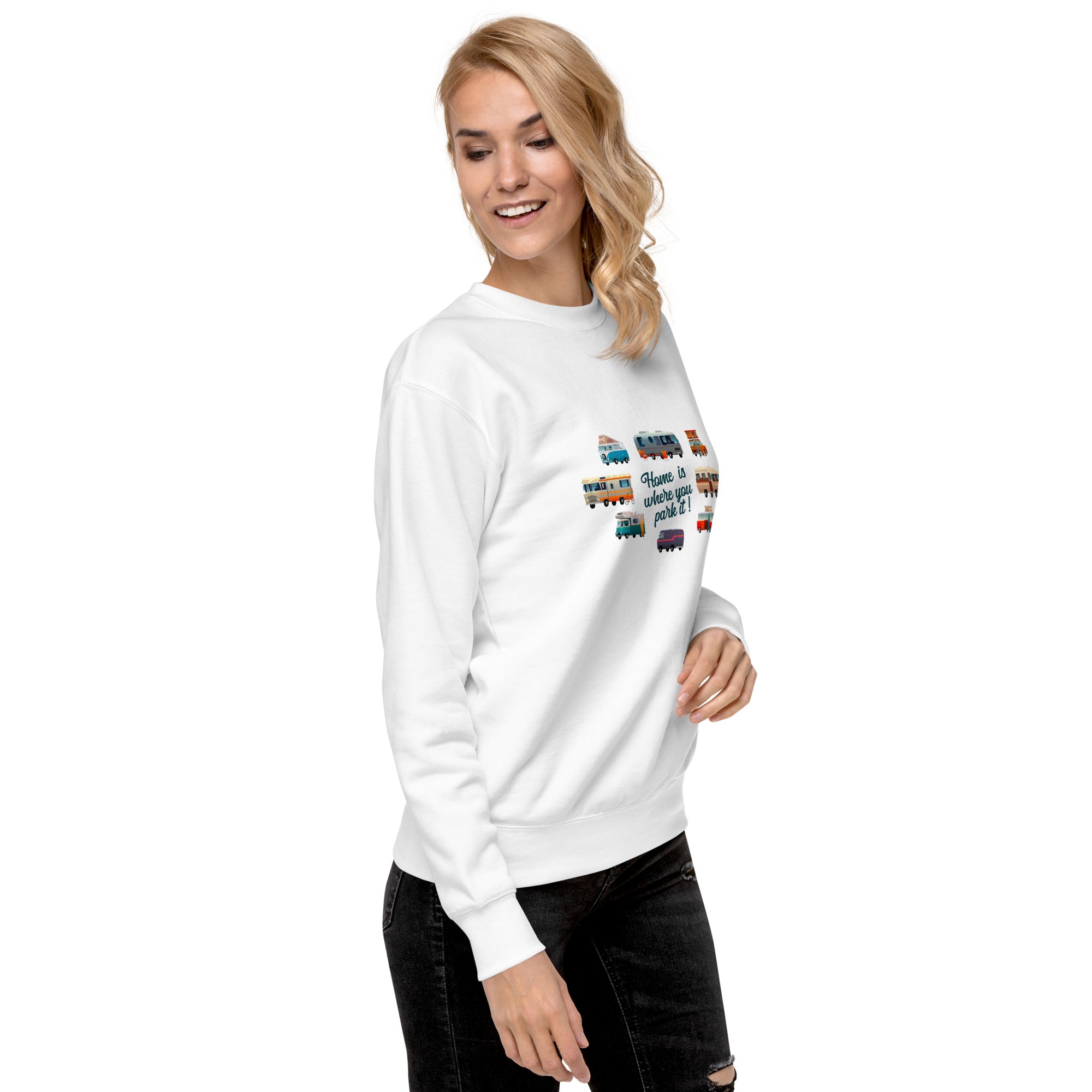 Unisex Premium Sweatshirt Square Vintage Campers