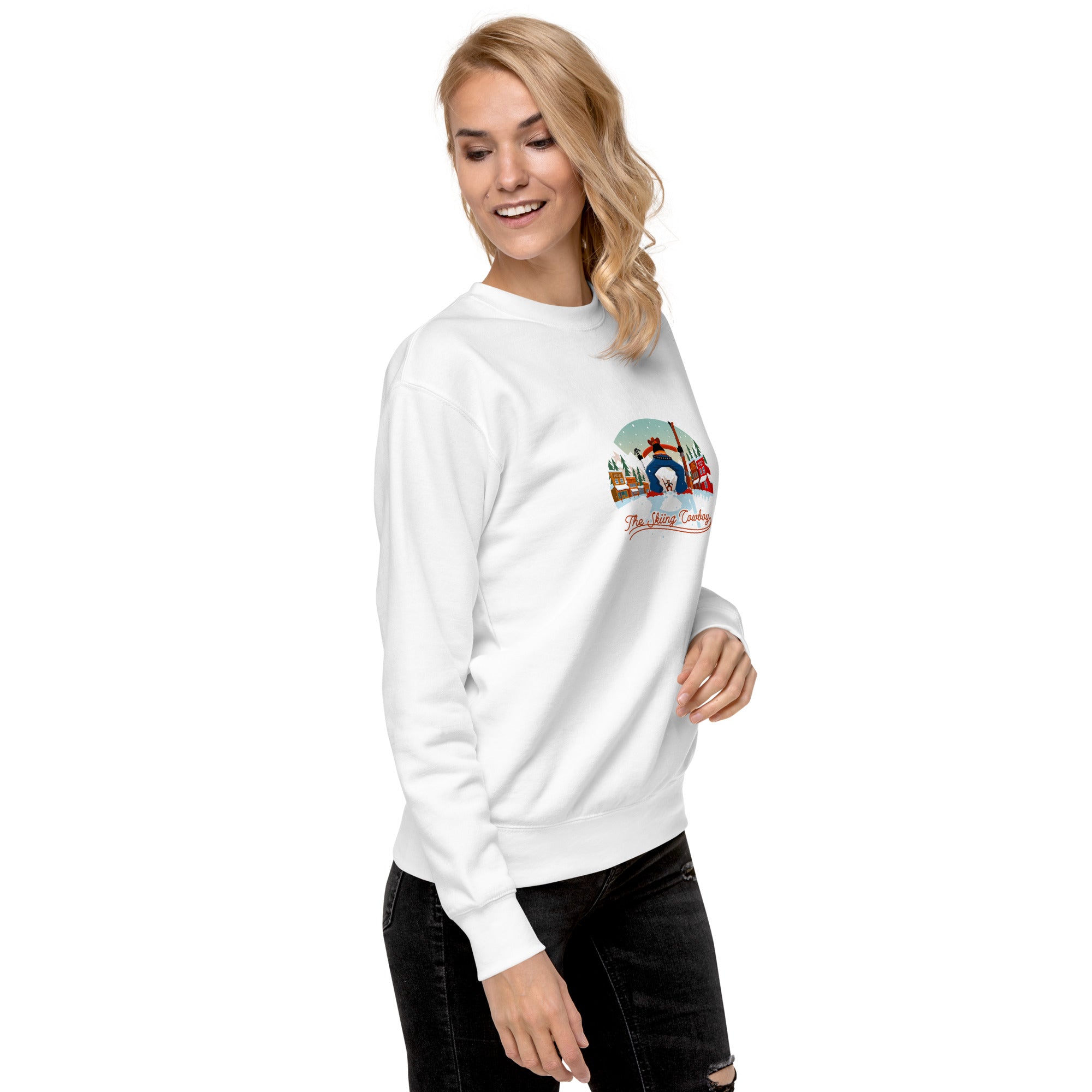 Unisex Premium Sweatshirt Ski Fight at OK Corral