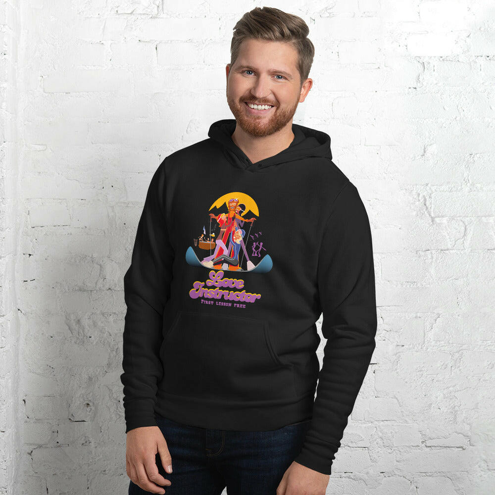 Unisex hoodie Love Instructor First Lesson free