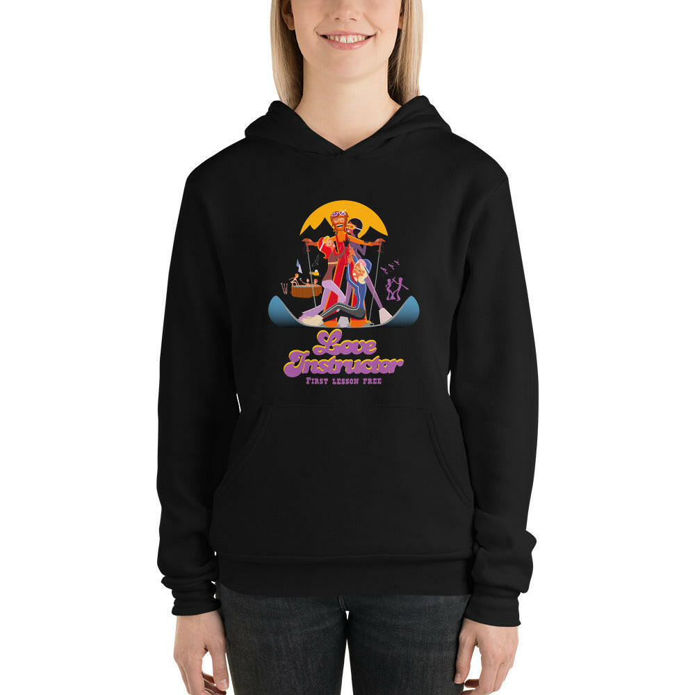 Unisex hoodie Love Instructor First Lesson free