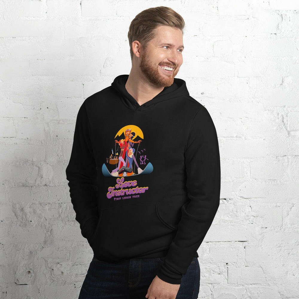 Unisex hoodie Love Instructor First Lesson free