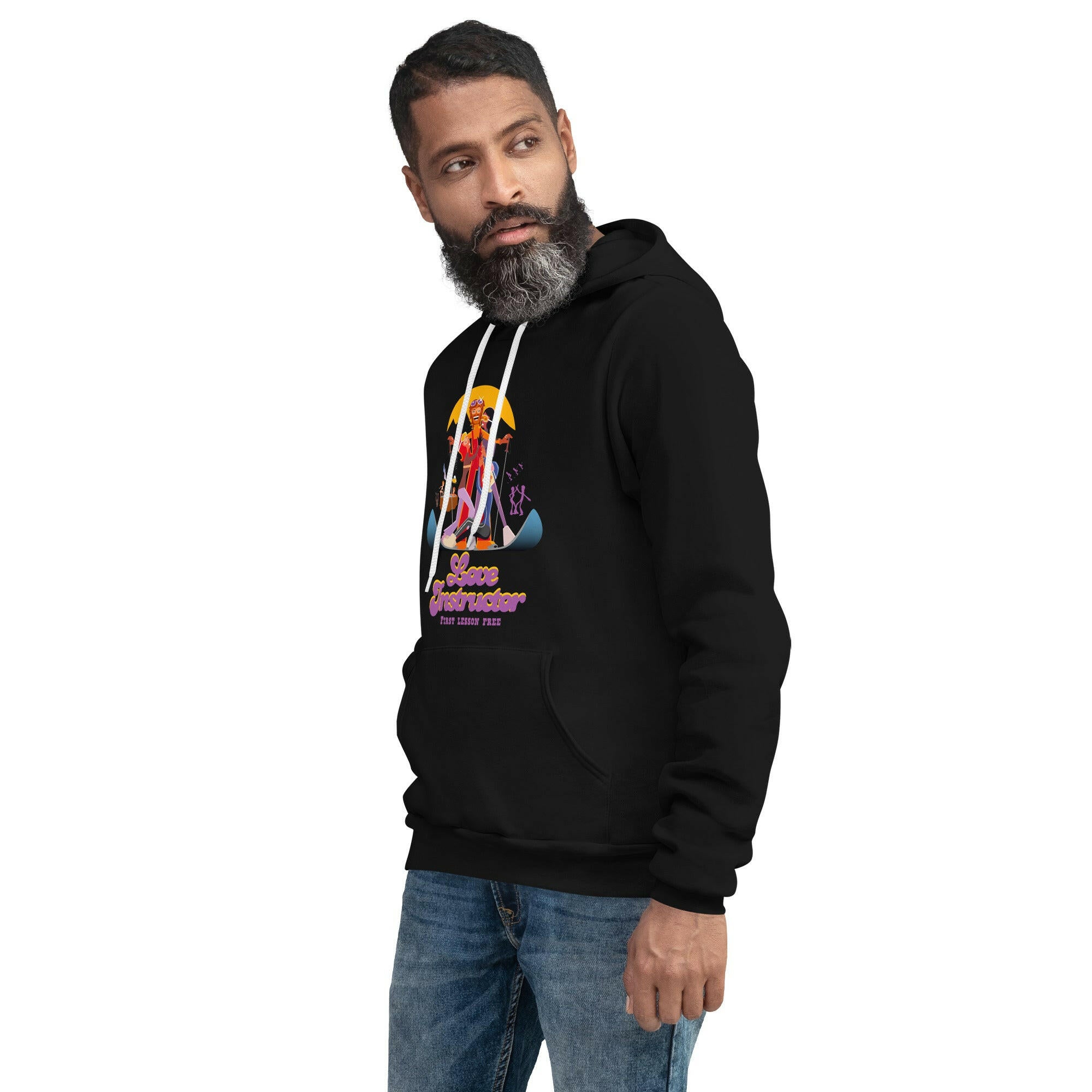 Unisex hoodie Love Instructor First Lesson free