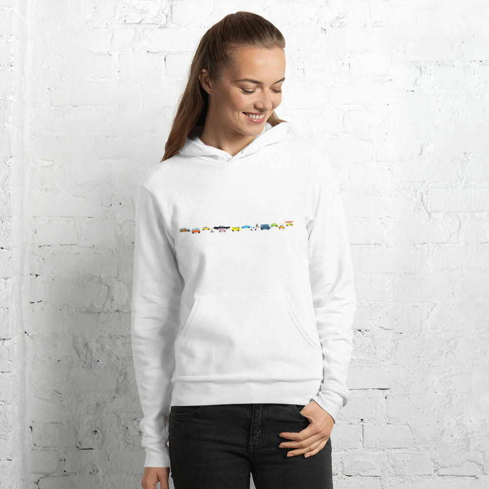 Unisex hoodie Vintage Cars Traffic Jam