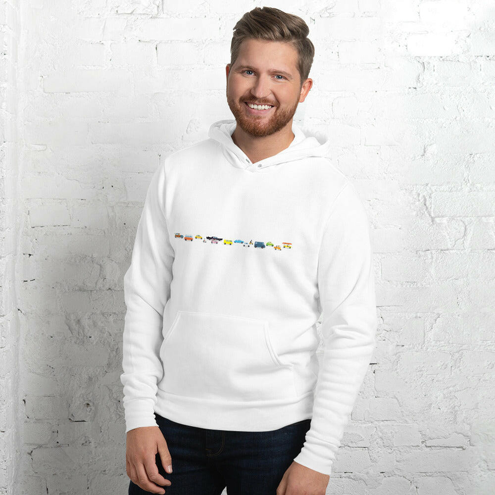 Unisex hoodie Vintage Cars Traffic Jam