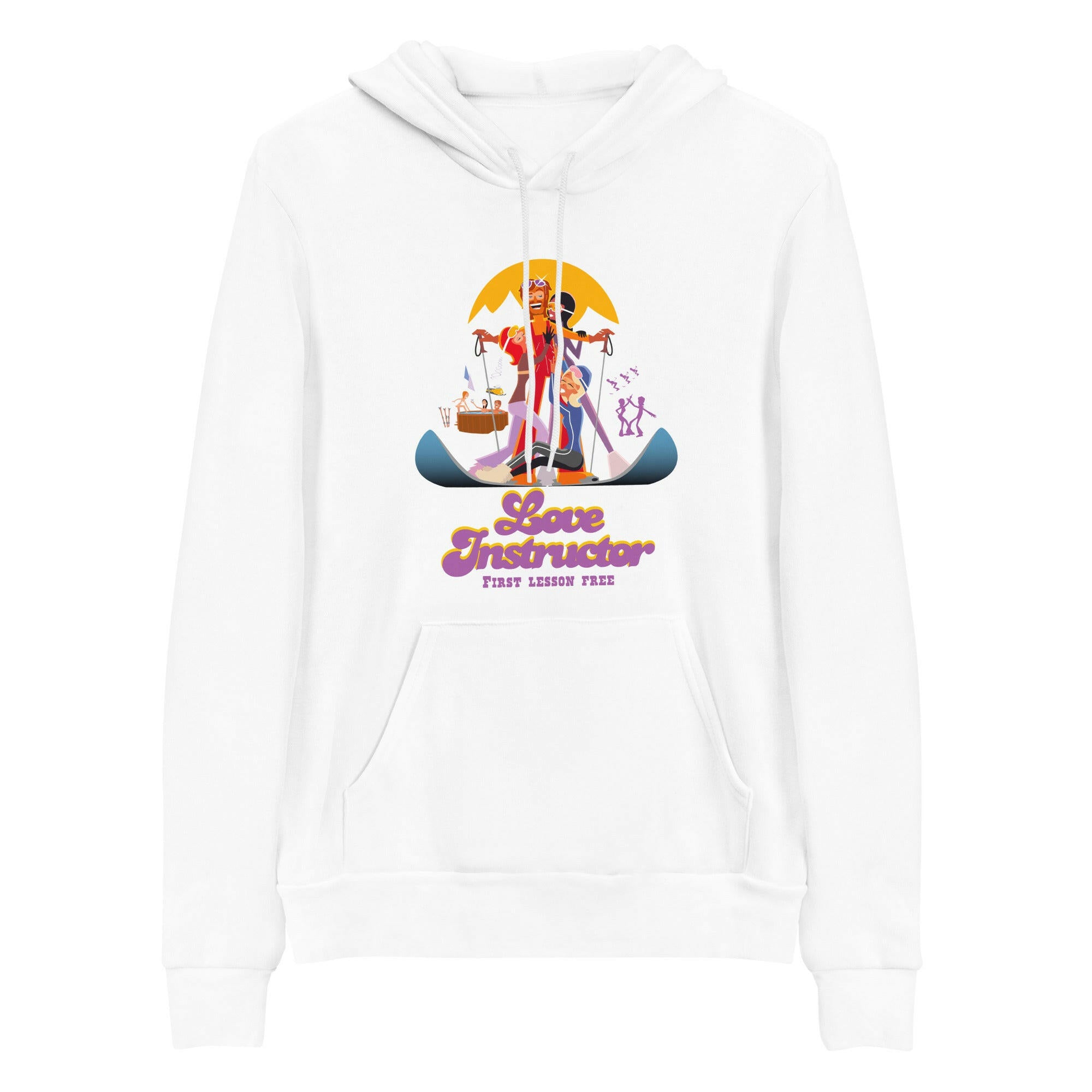 Unisex hoodie Love Instructor First Lesson free