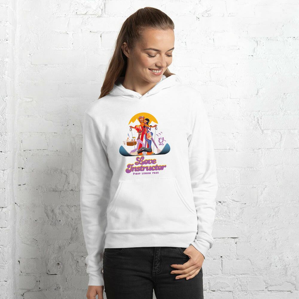 Unisex hoodie Love Instructor First Lesson free