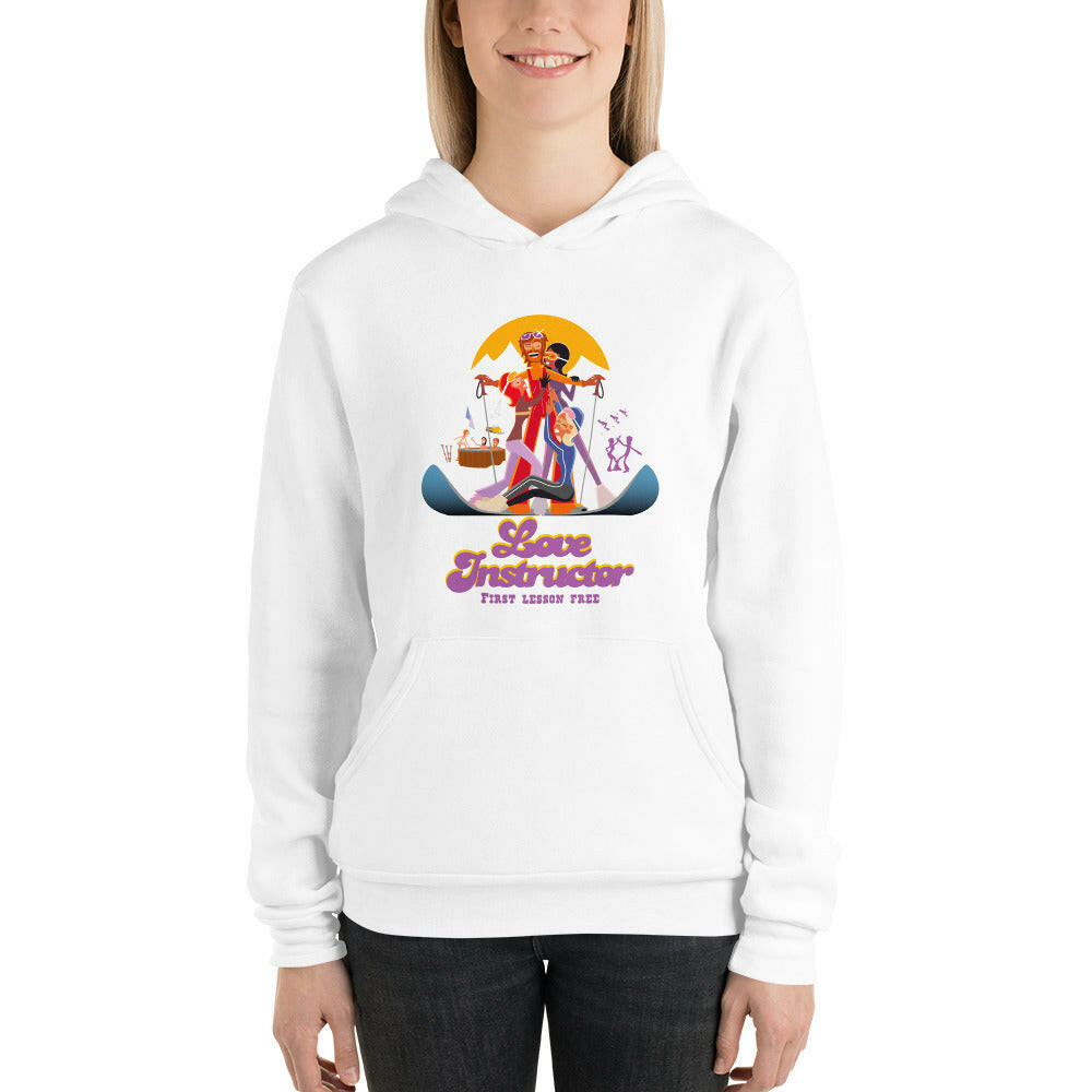 Unisex hoodie Love Instructor First Lesson free