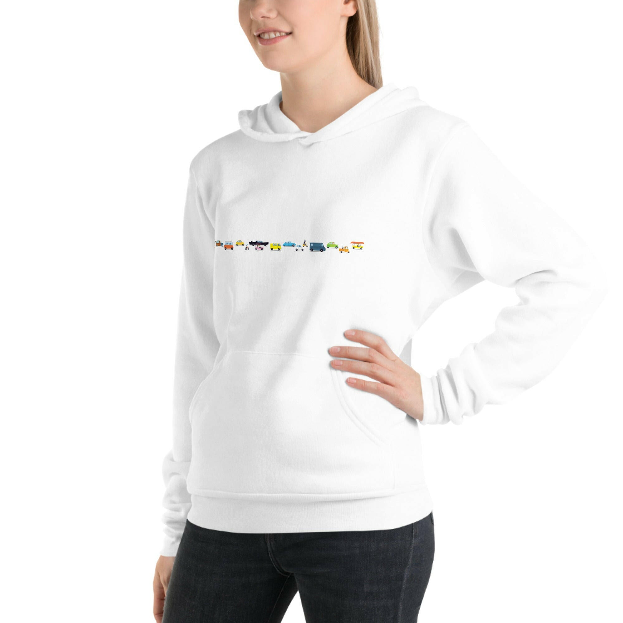 Unisex hoodie Vintage Cars Traffic Jam