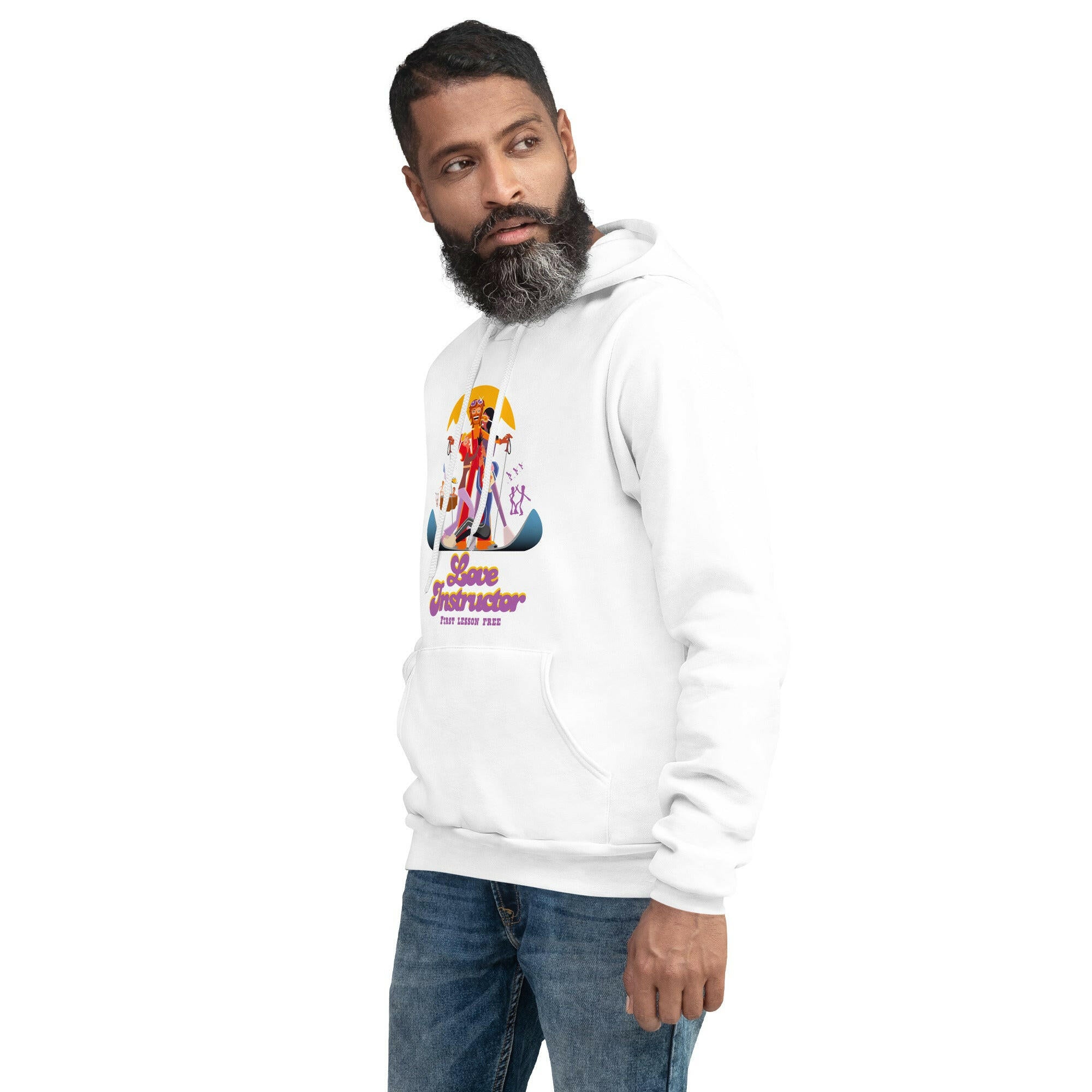 Unisex hoodie Love Instructor First Lesson free