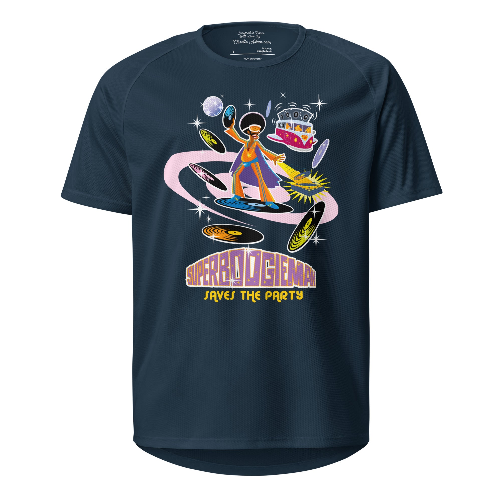 T-shirts de sport respirant Superboogieman Saves the Party