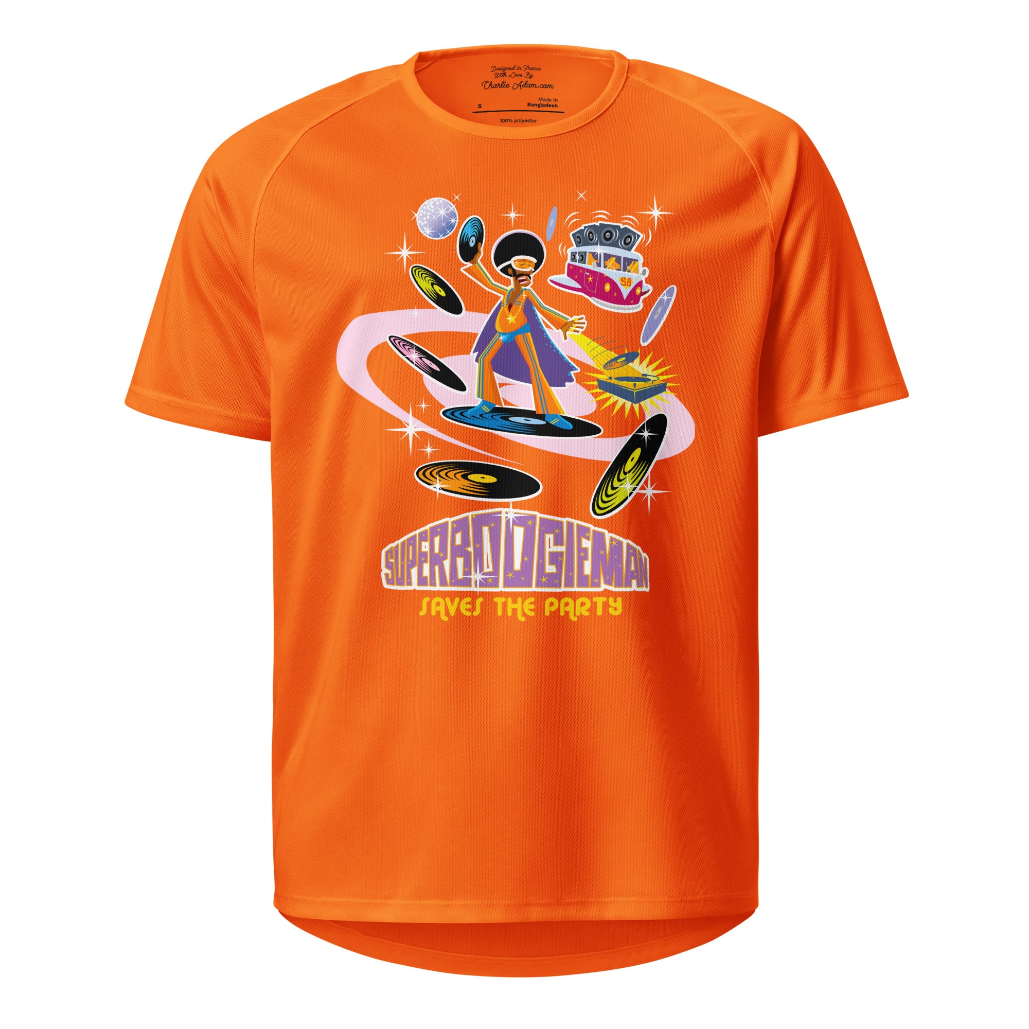 Unisex sports jersey Superboogieman Saves the Party