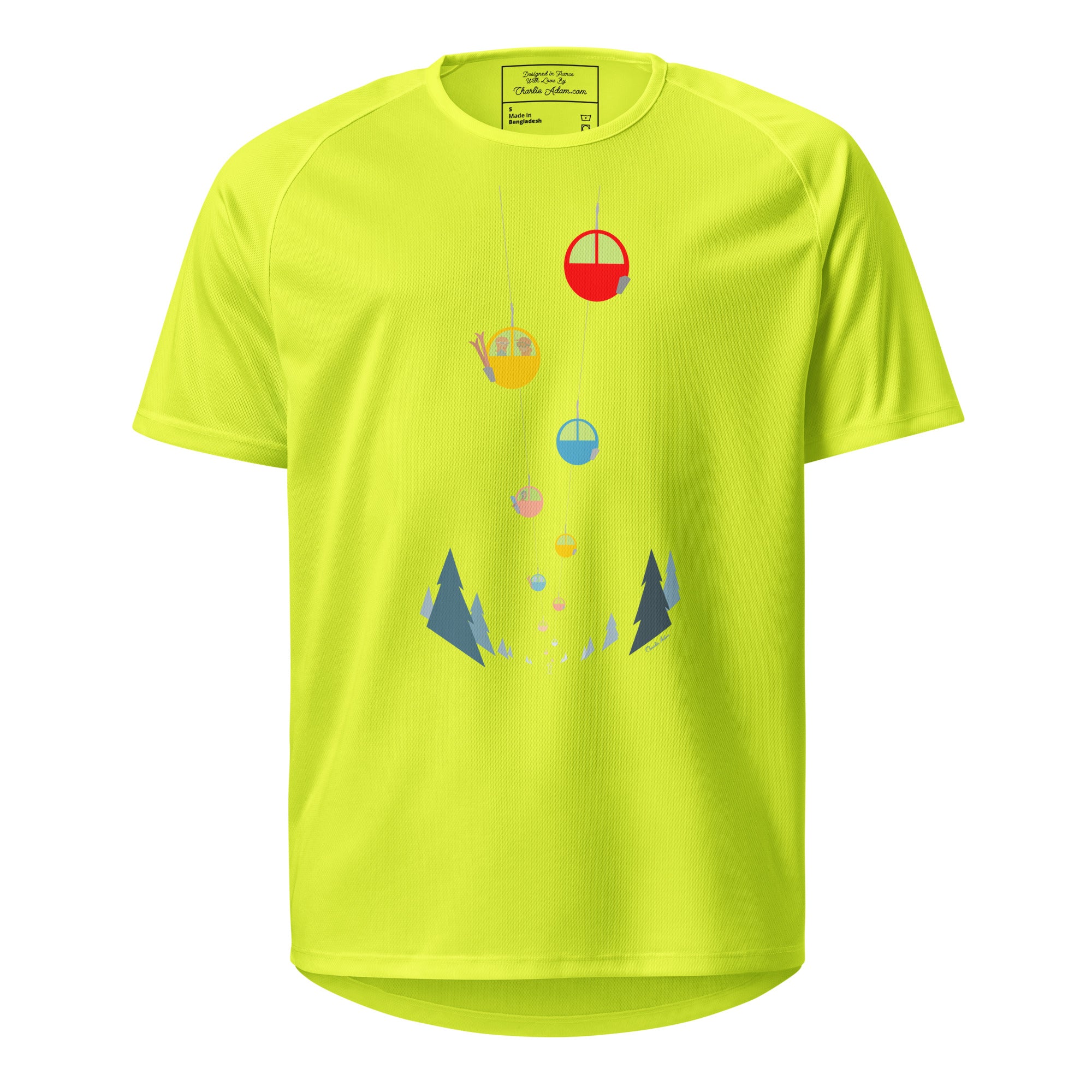 T-shirts de sport respirant Gondolas in the mist