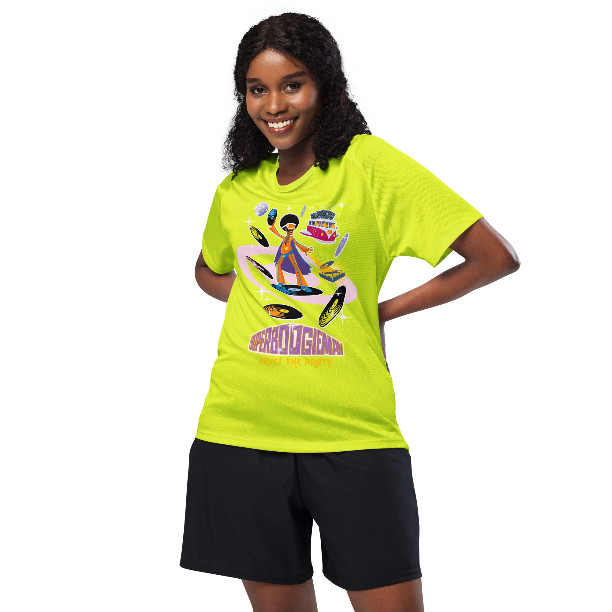 T-shirts de sport respirant Superboogieman Saves the Party