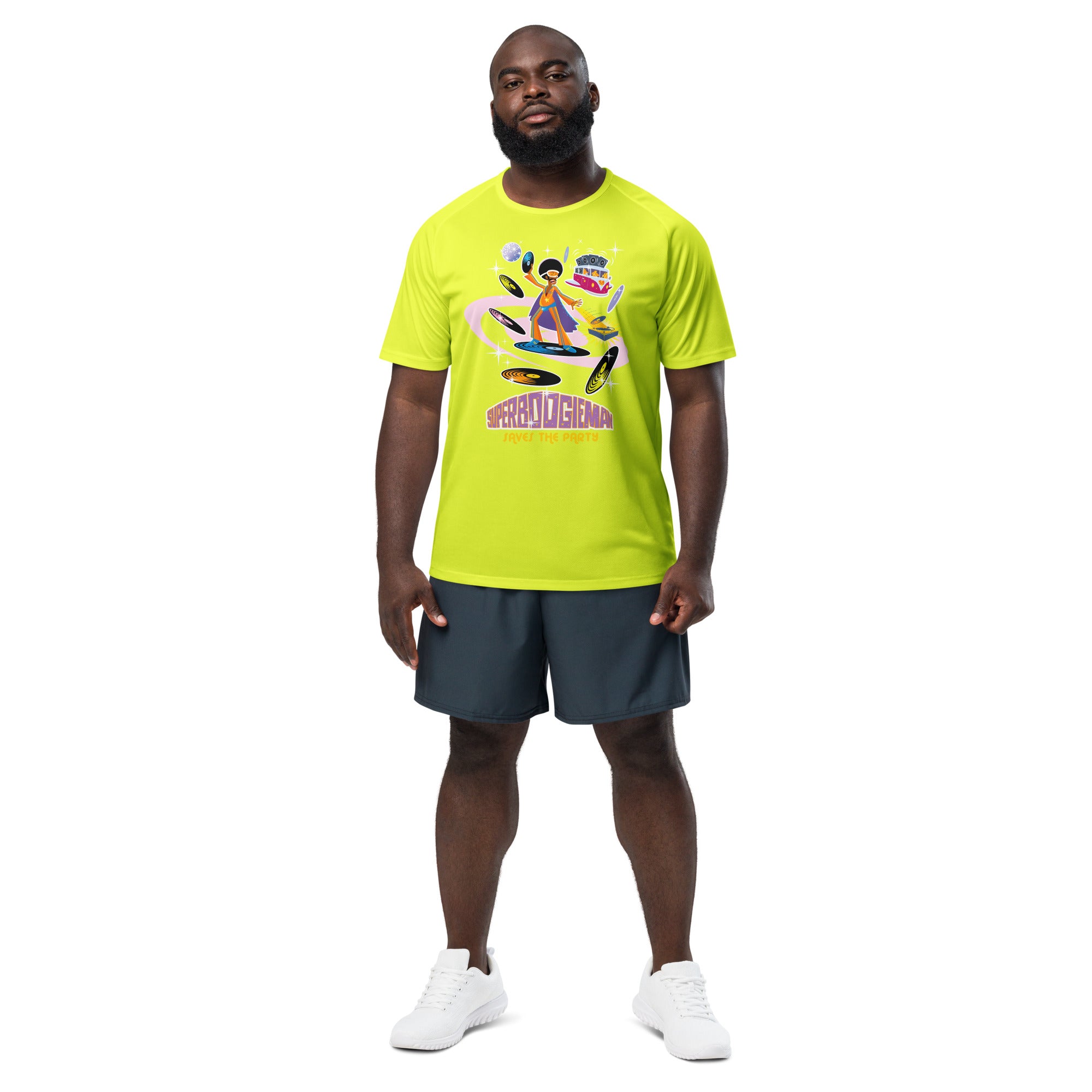 T-shirts de sport respirant Superboogieman Saves the Party