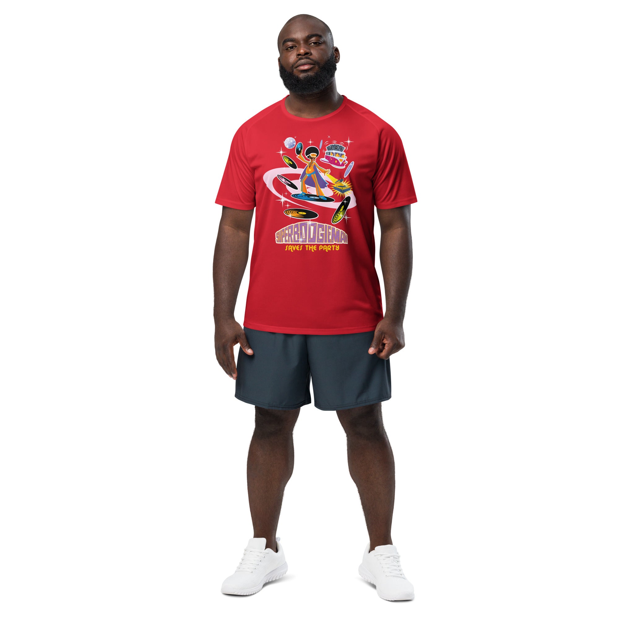 T-shirts de sport respirant Superboogieman Saves the Party
