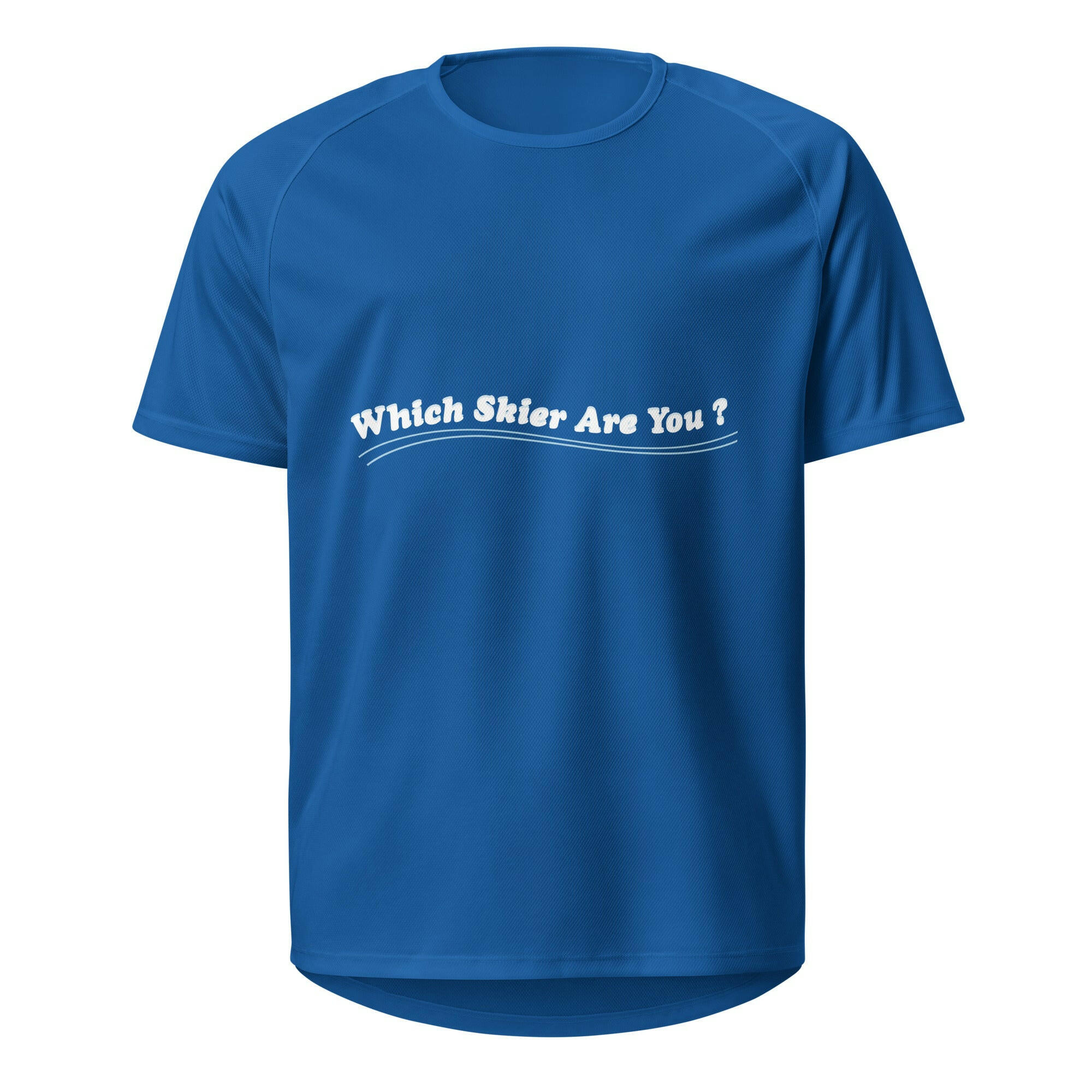 Unisex sports jersey Which skier are you? Ski Racer (Front/Back) on Dark colors