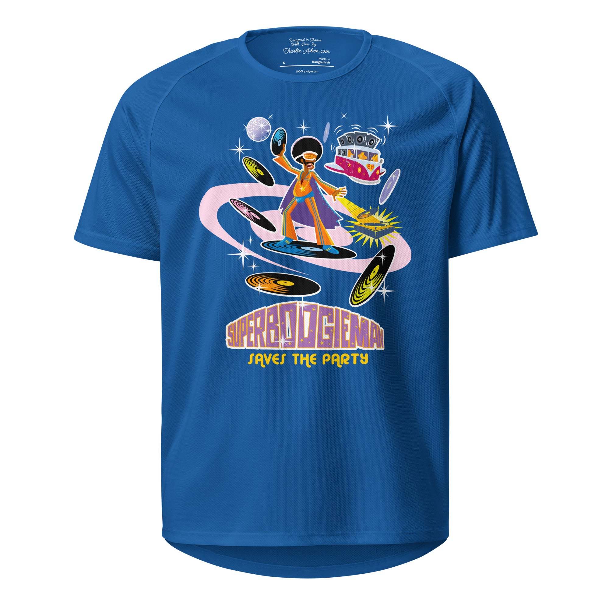 T-shirts de sport respirant Superboogieman Saves the Party