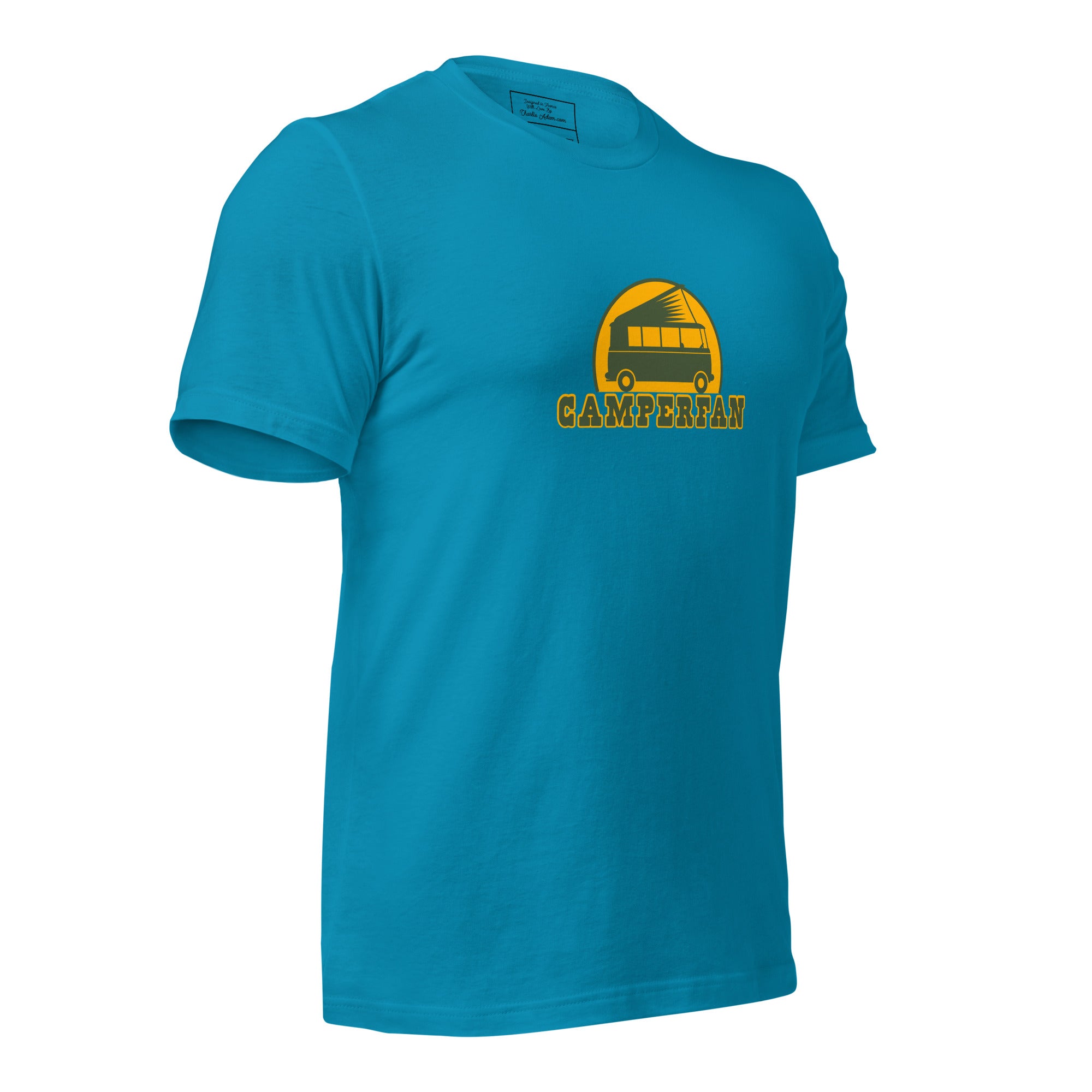 T-shirt en coton unisexe Camperfan sur couleurs vives