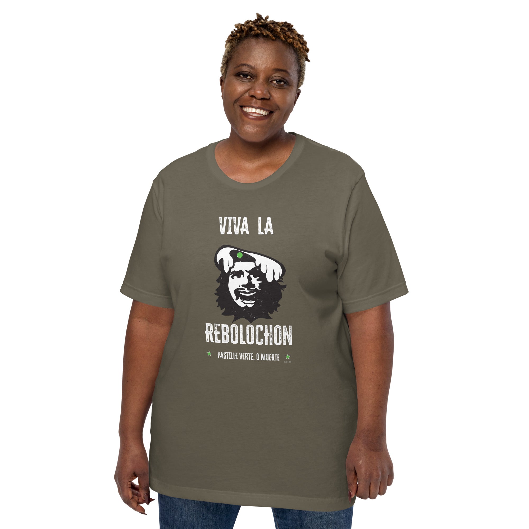 Unisex t-shirt Viva la Rebolochon on dark colors