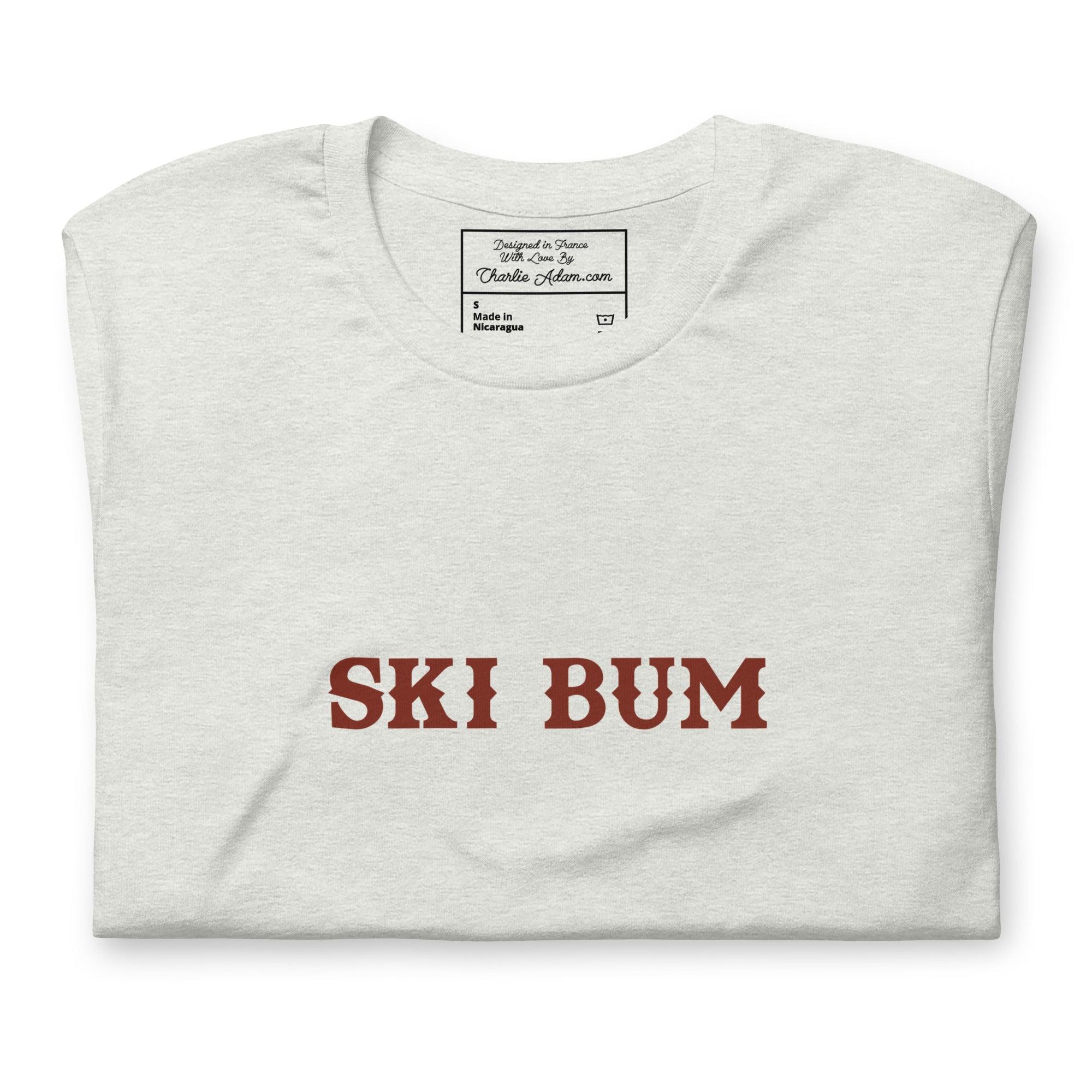 Unisex t-shirt Ski Bum on light colors