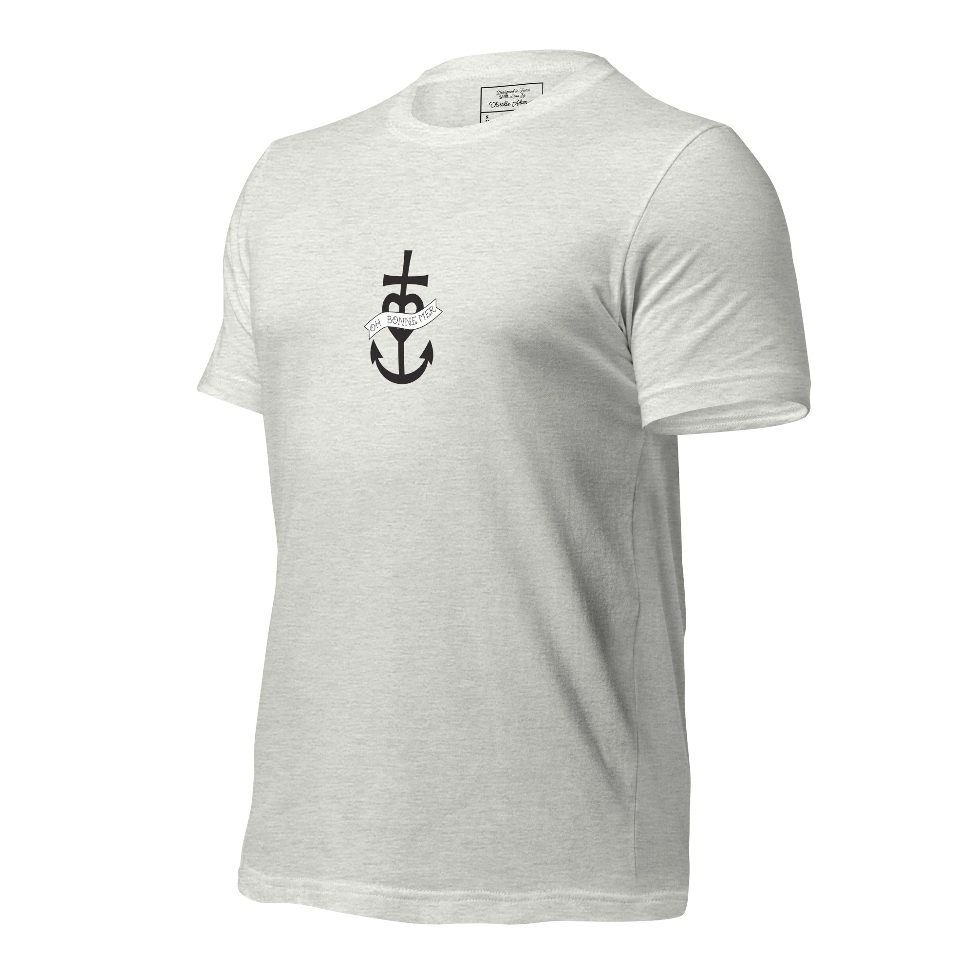 T-shirt en coton unisexe Oh Bonne Mer 1 sur couleurs claires