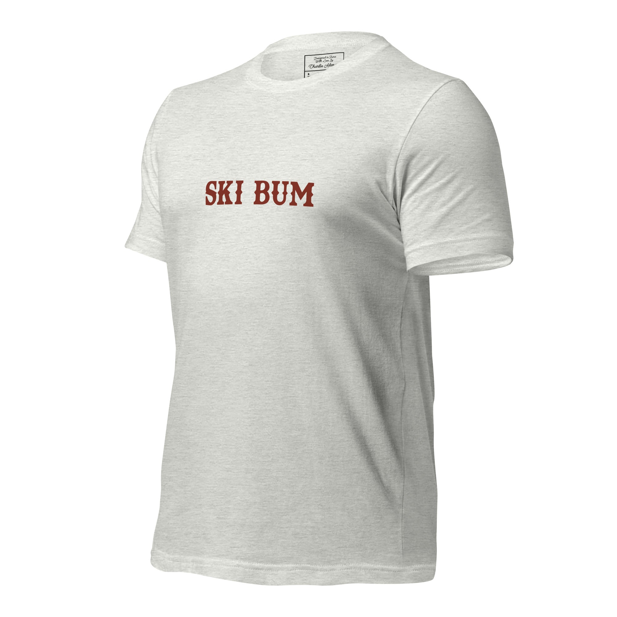 Unisex t-shirt Ski Bum on light colors