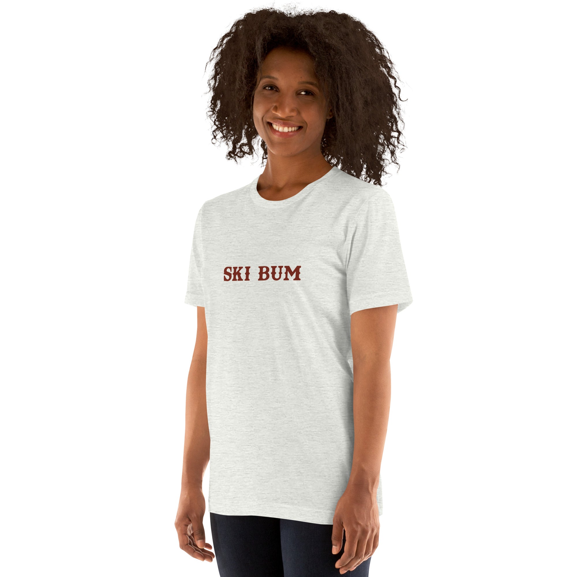 Unisex t-shirt Ski Bum on light colors