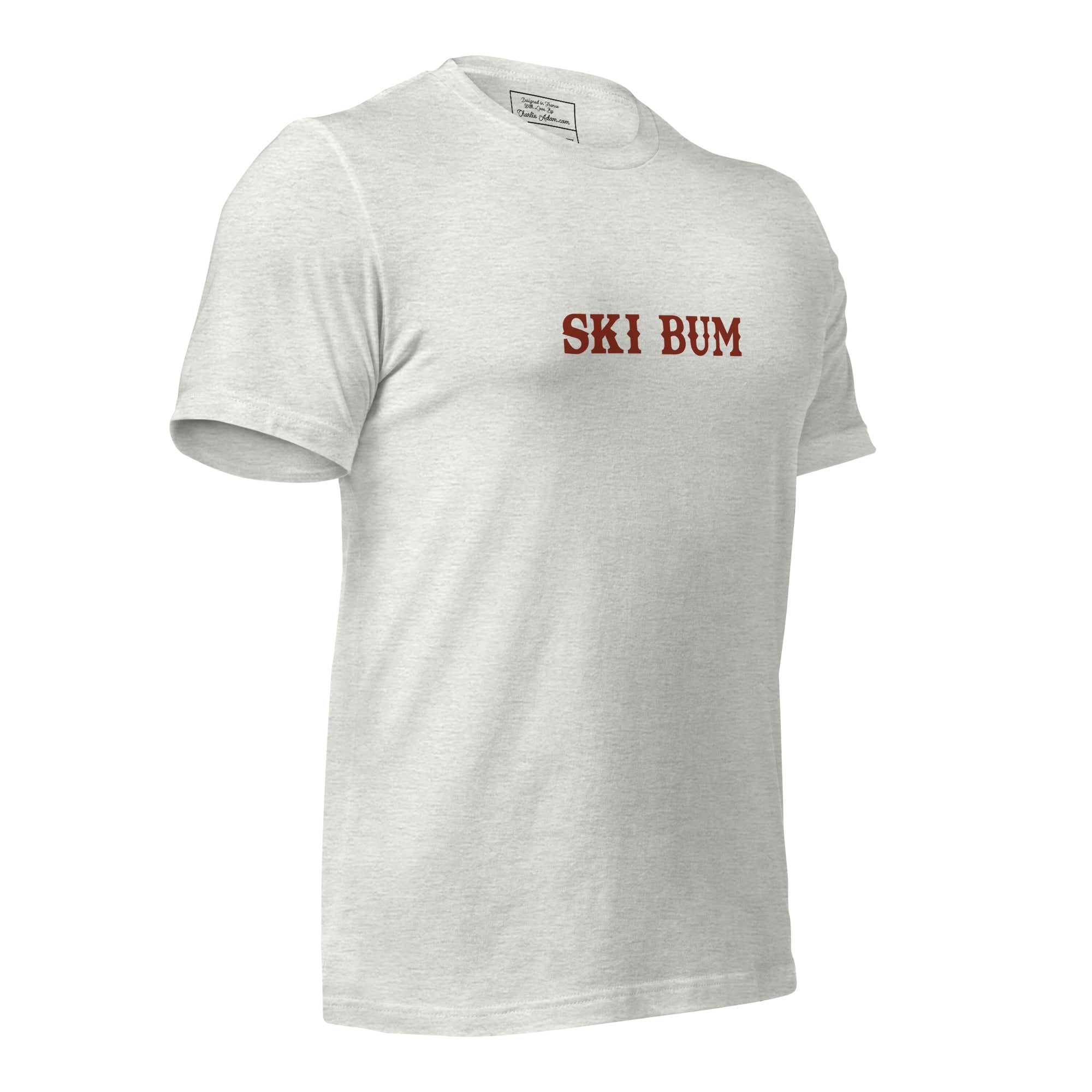 Unisex t-shirt Ski Bum on light colors