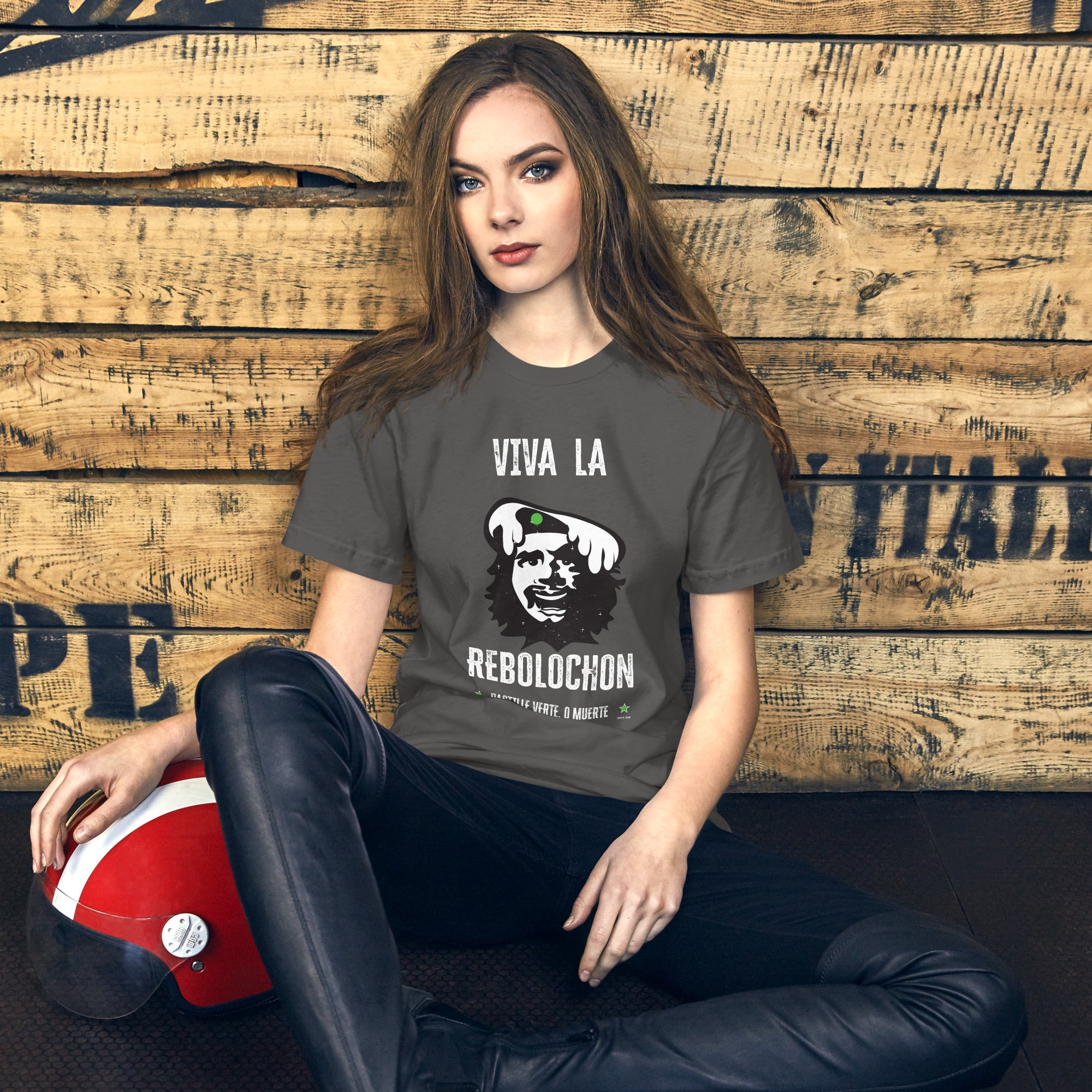 Unisex t-shirt Viva la Rebolochon on dark colors