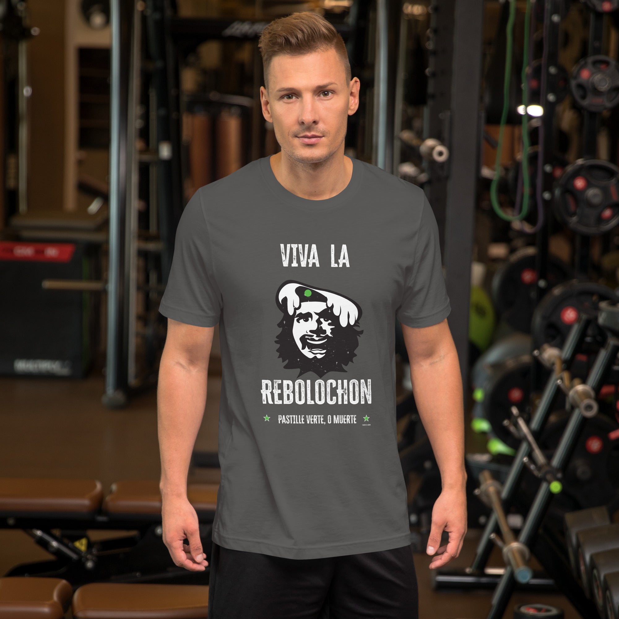 Unisex t-shirt Viva la Rebolochon on dark colors