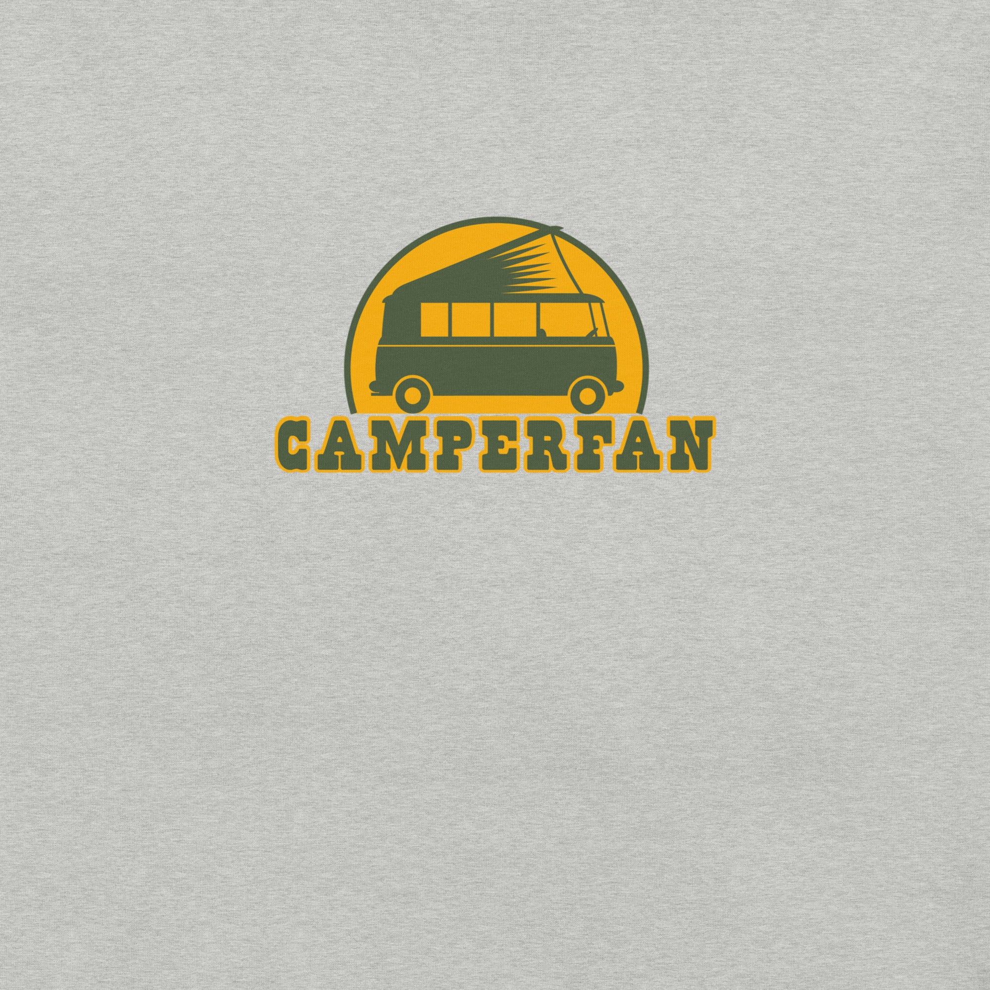 Unisex t-shirt Camperfan on light heather colors