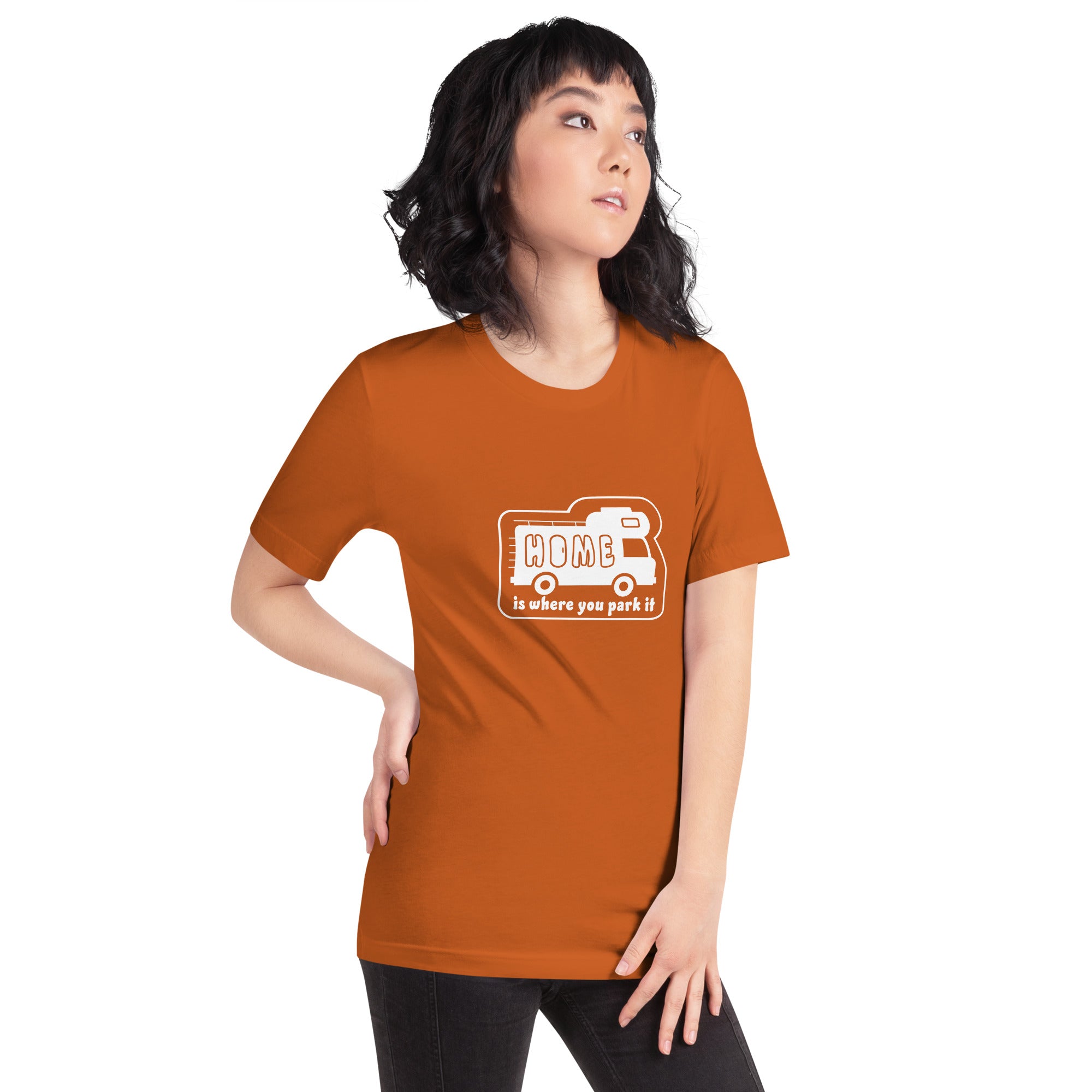 T-shirt en coton unisexe Bold Camper Van sur couleurs vives