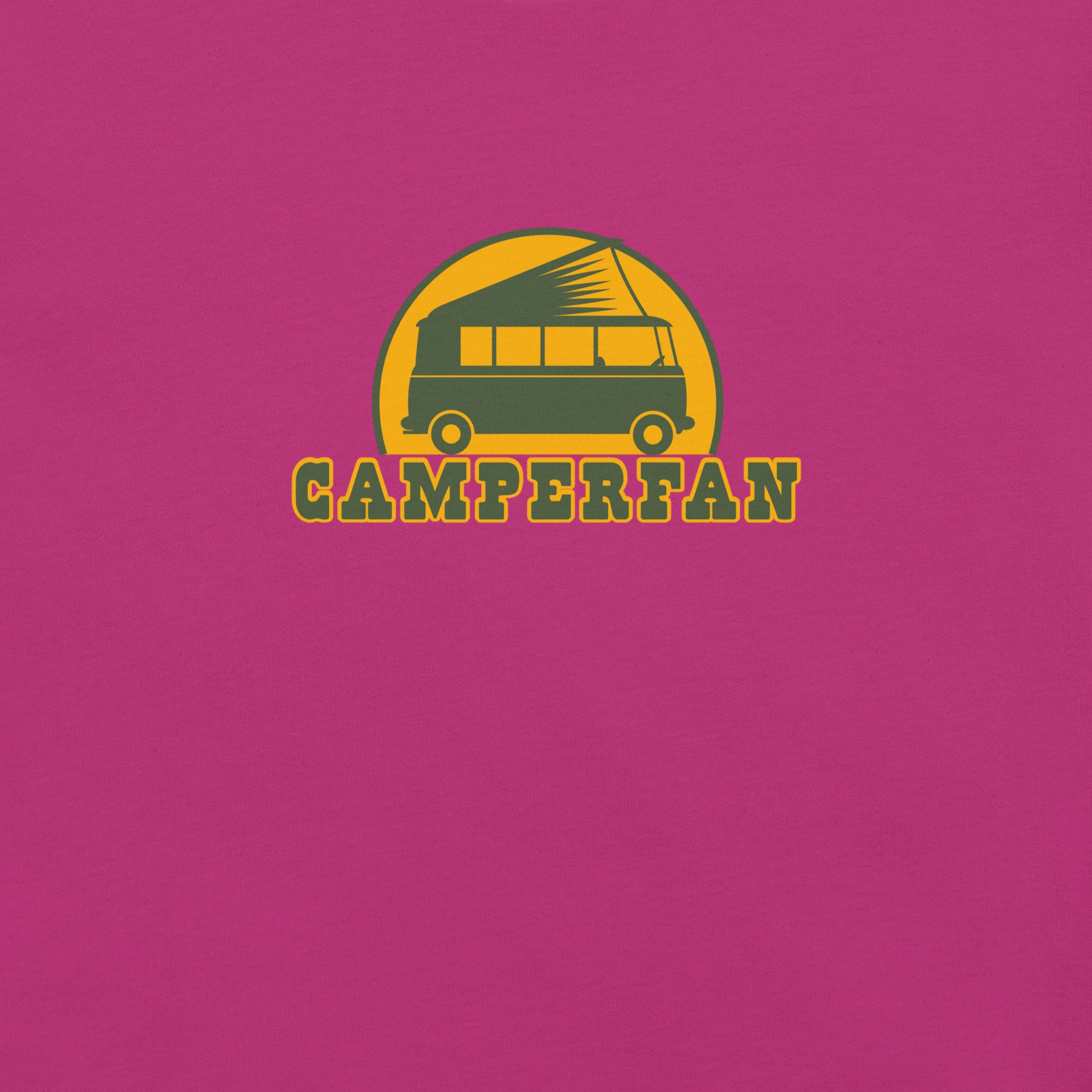 Unisex cotton t-shirt Camperfan on bright colors