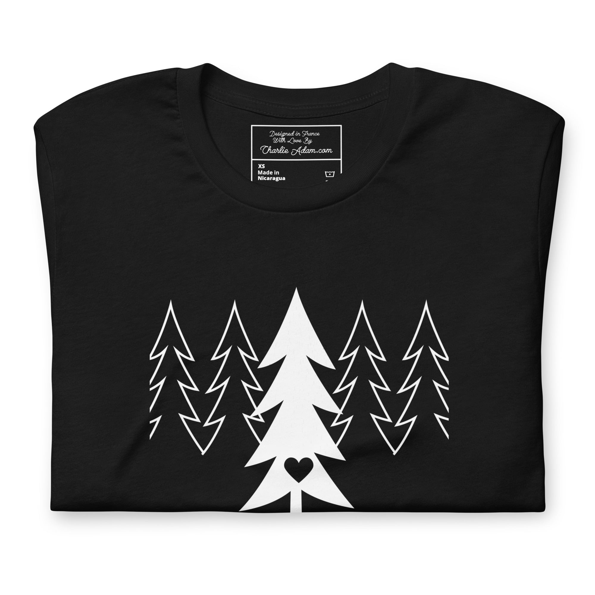 Unisex t-shirt Tree hugging zone on dark colors