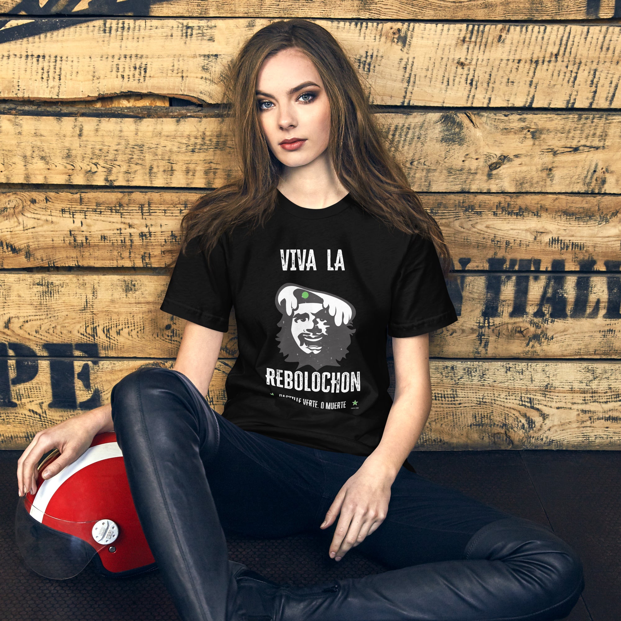 Unisex t-shirt Viva la Rebolochon on dark colors