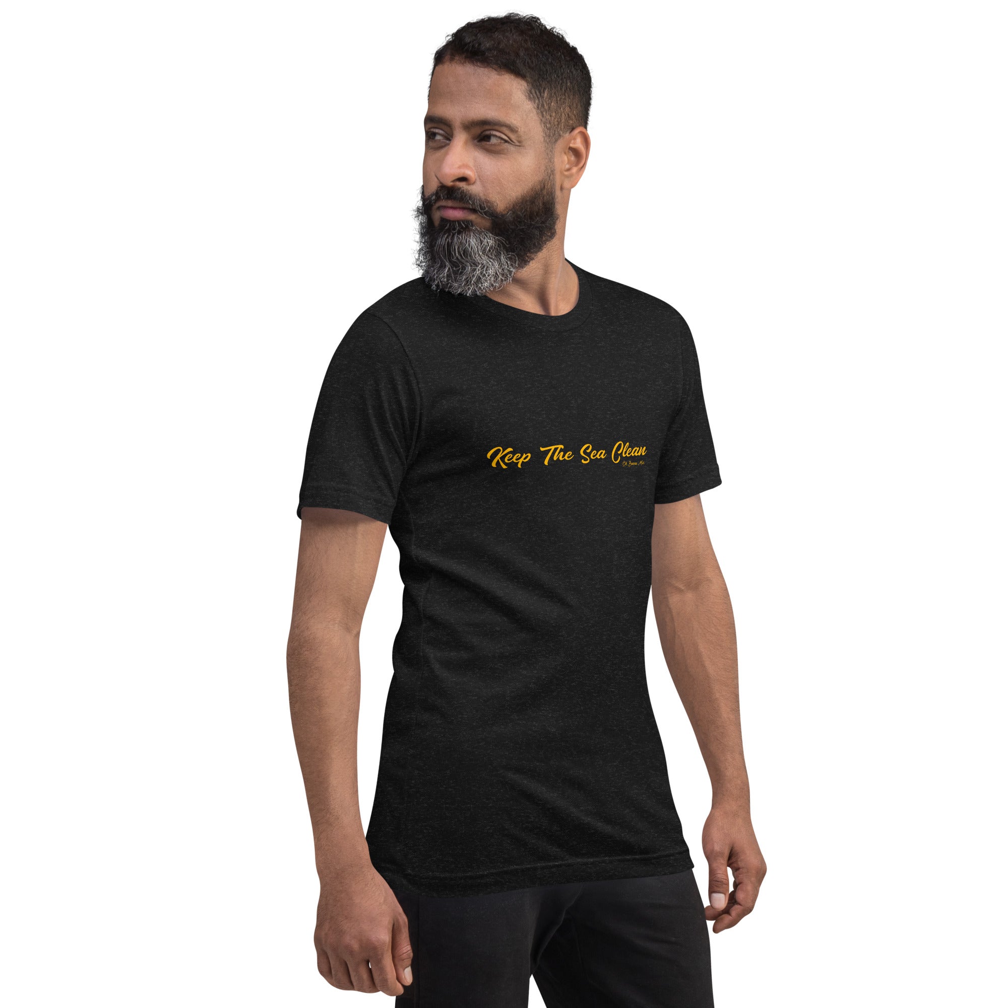 Unisex t-shirt Keep The Sea Clean on dark heather colors