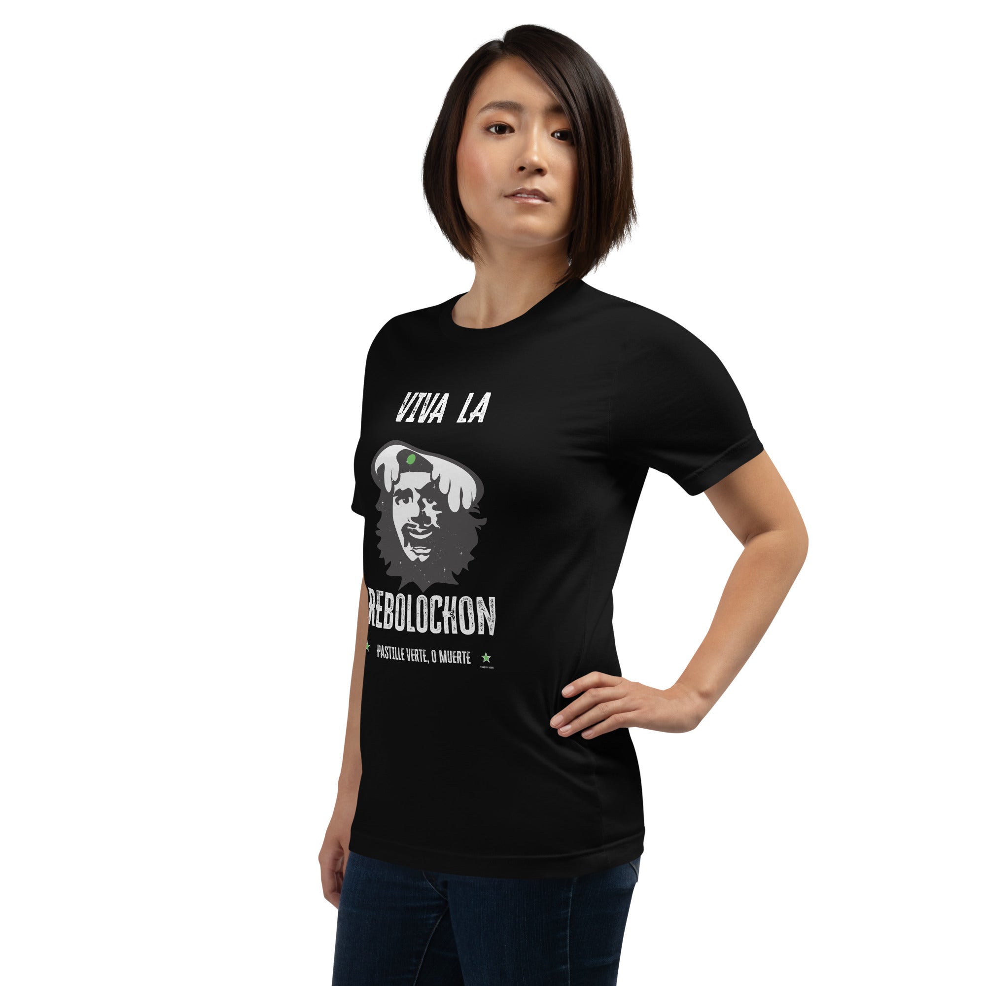 Unisex t-shirt Viva la Rebolochon on dark colors