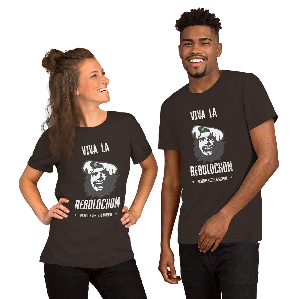 Unisex t-shirt Viva la Rebolochon on dark colors