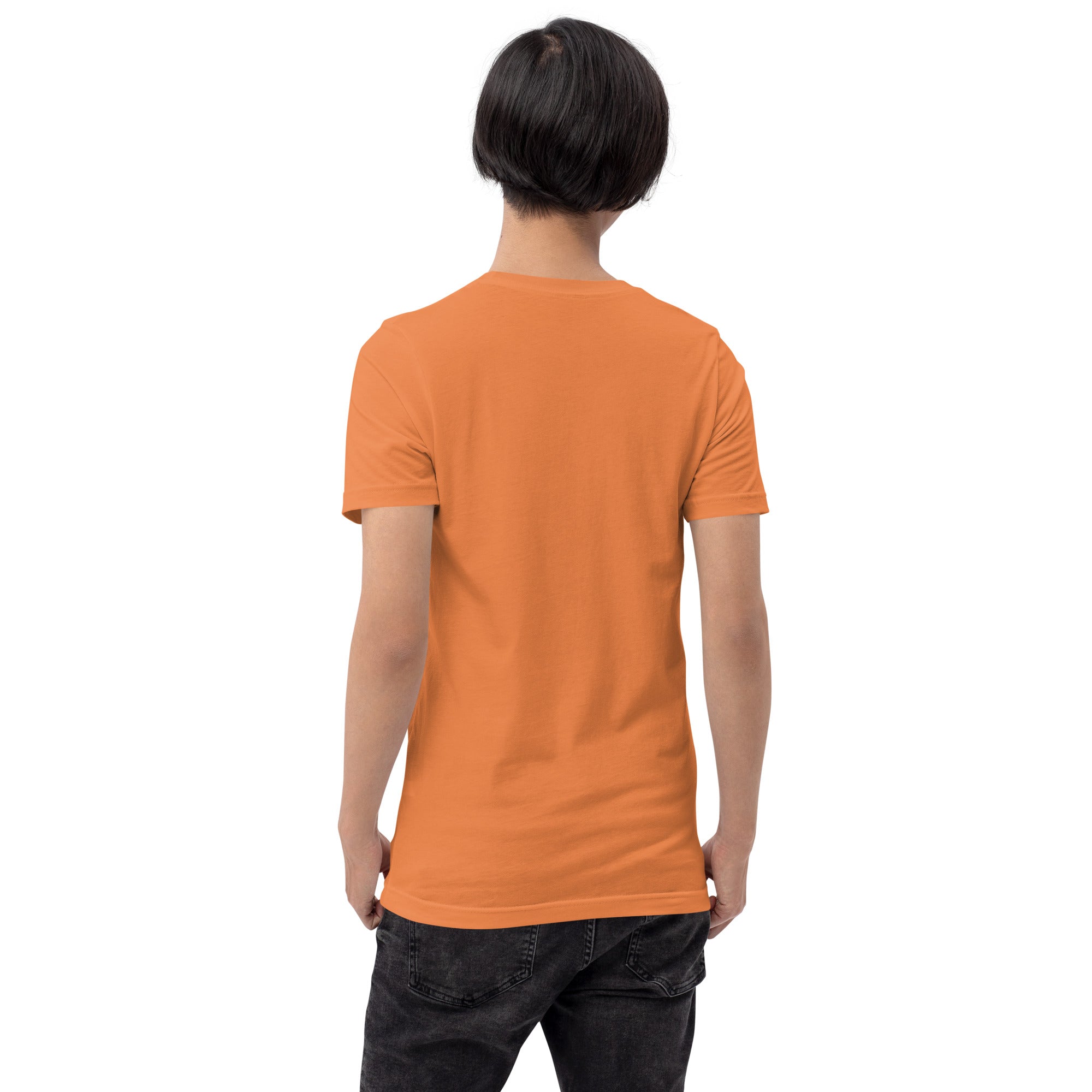 Unisex cotton t-shirt Gondolas in the mist on bright colors