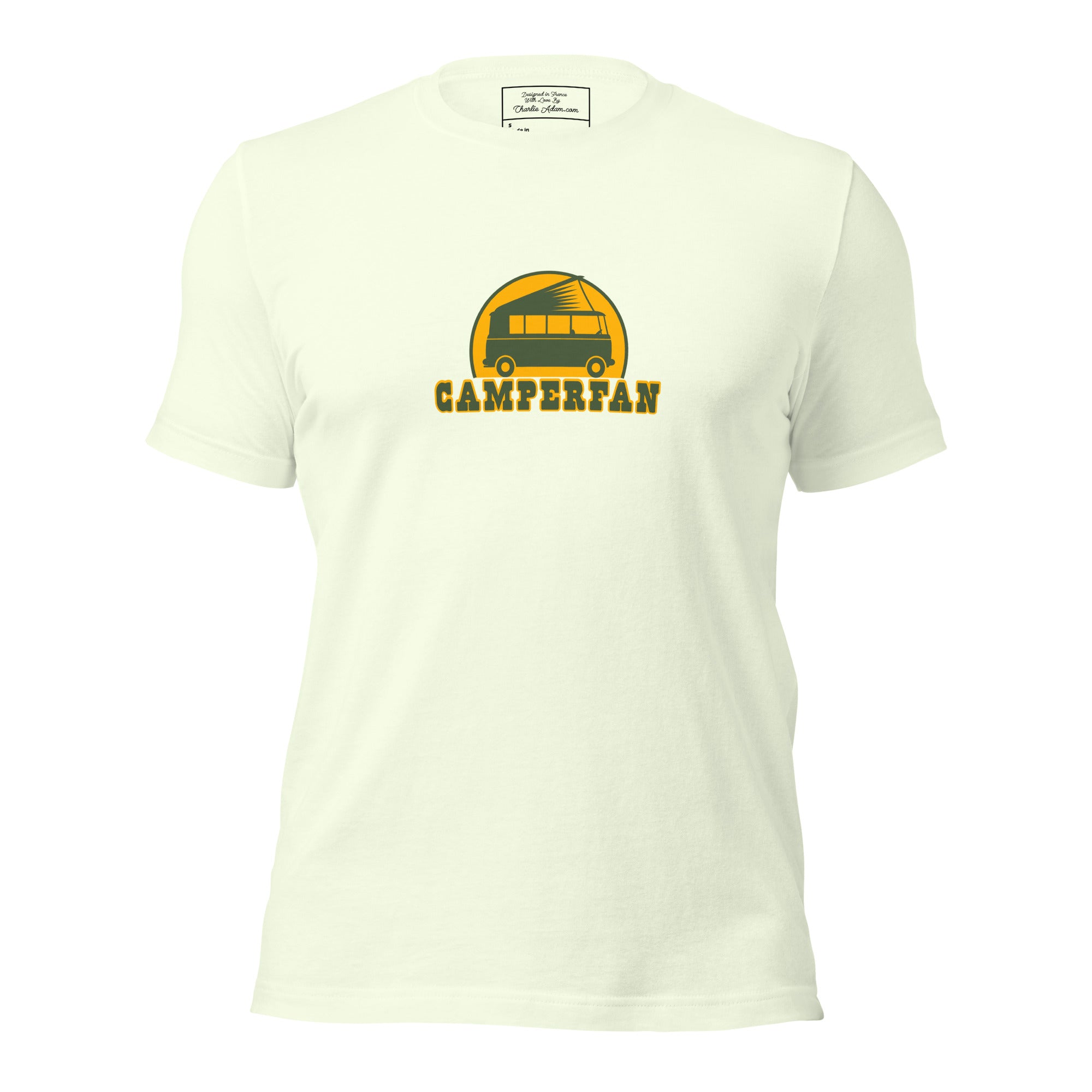 Unisex cotton t-shirt Camperfan on light colors