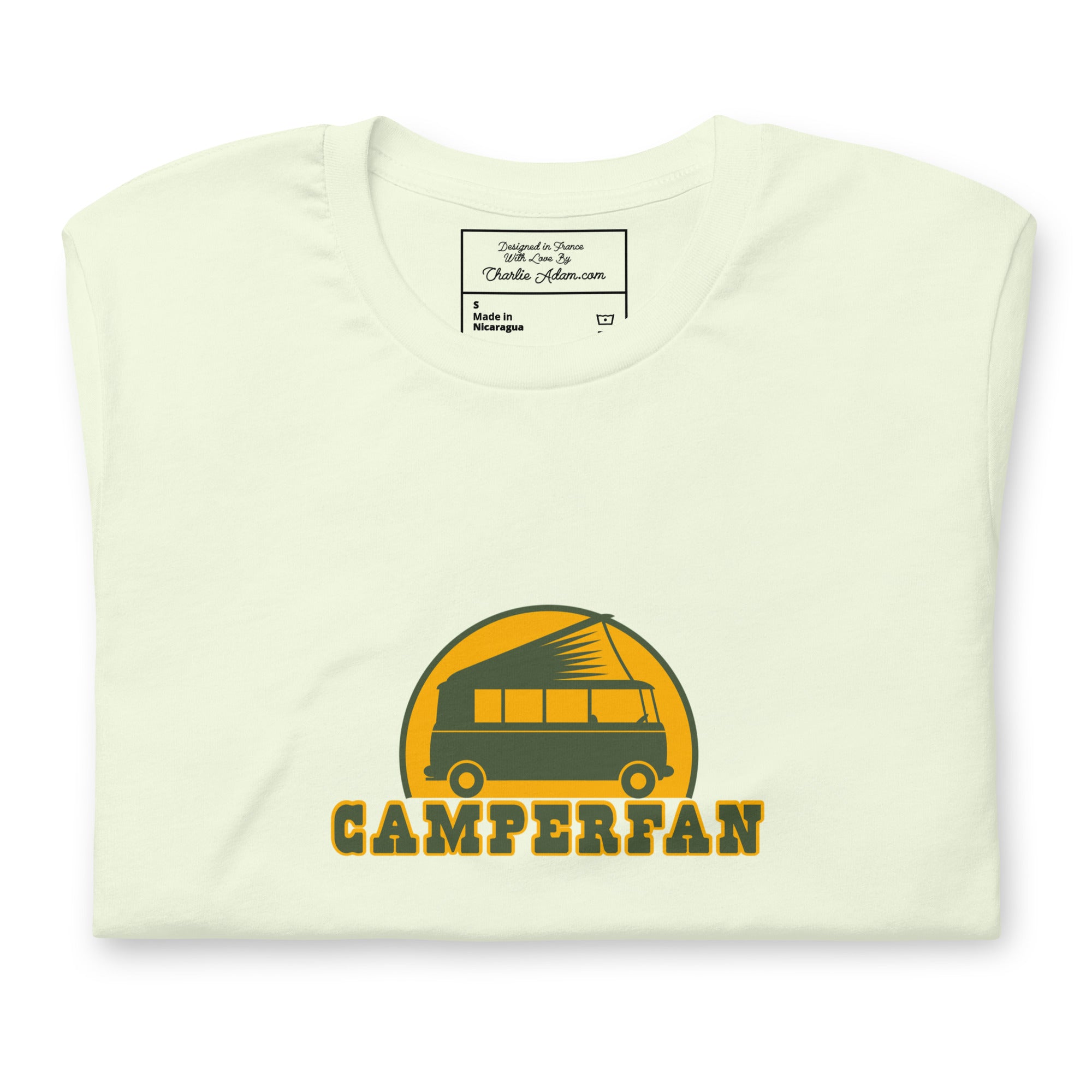 T-shirt en coton unisexe Camperfan sur couleurs claires