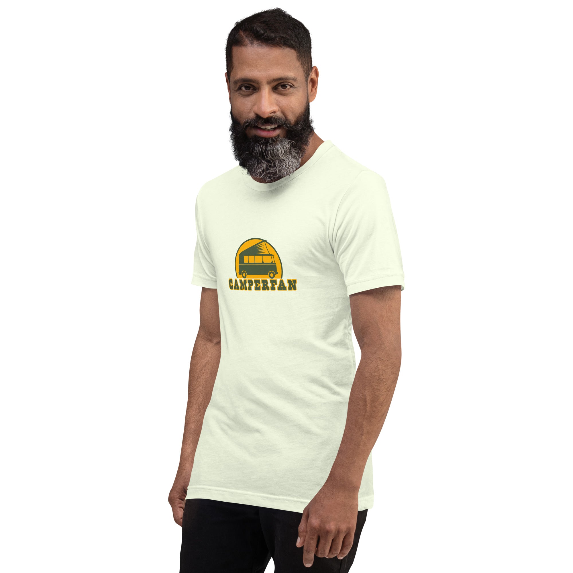 Unisex cotton t-shirt Camperfan on light colors