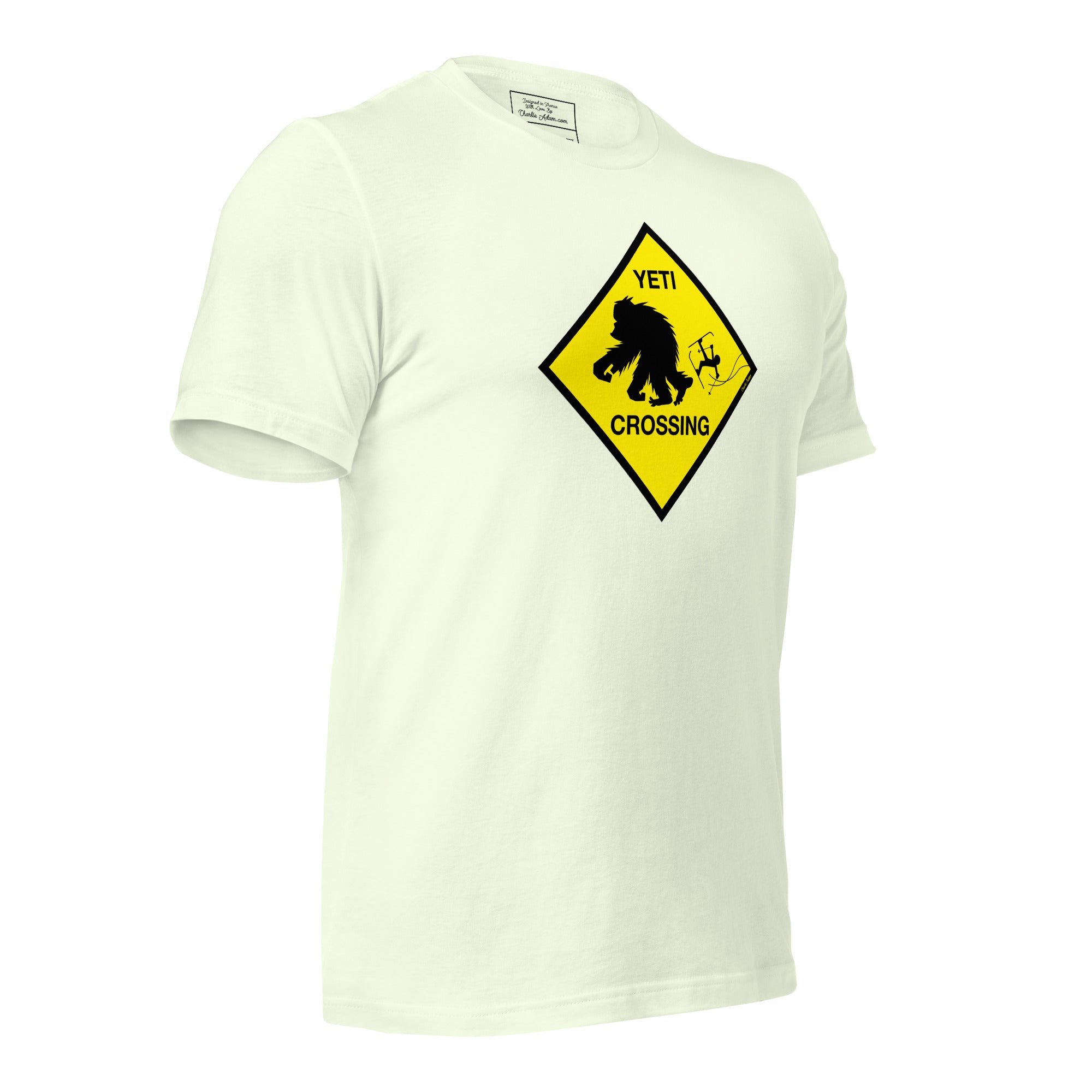 T-shirt en coton unisexe Yeti Crossing