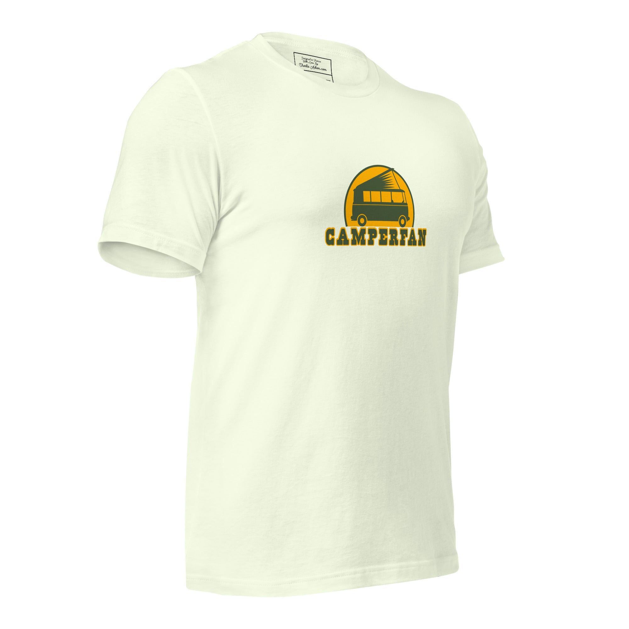 Unisex cotton t-shirt Camperfan on light colors