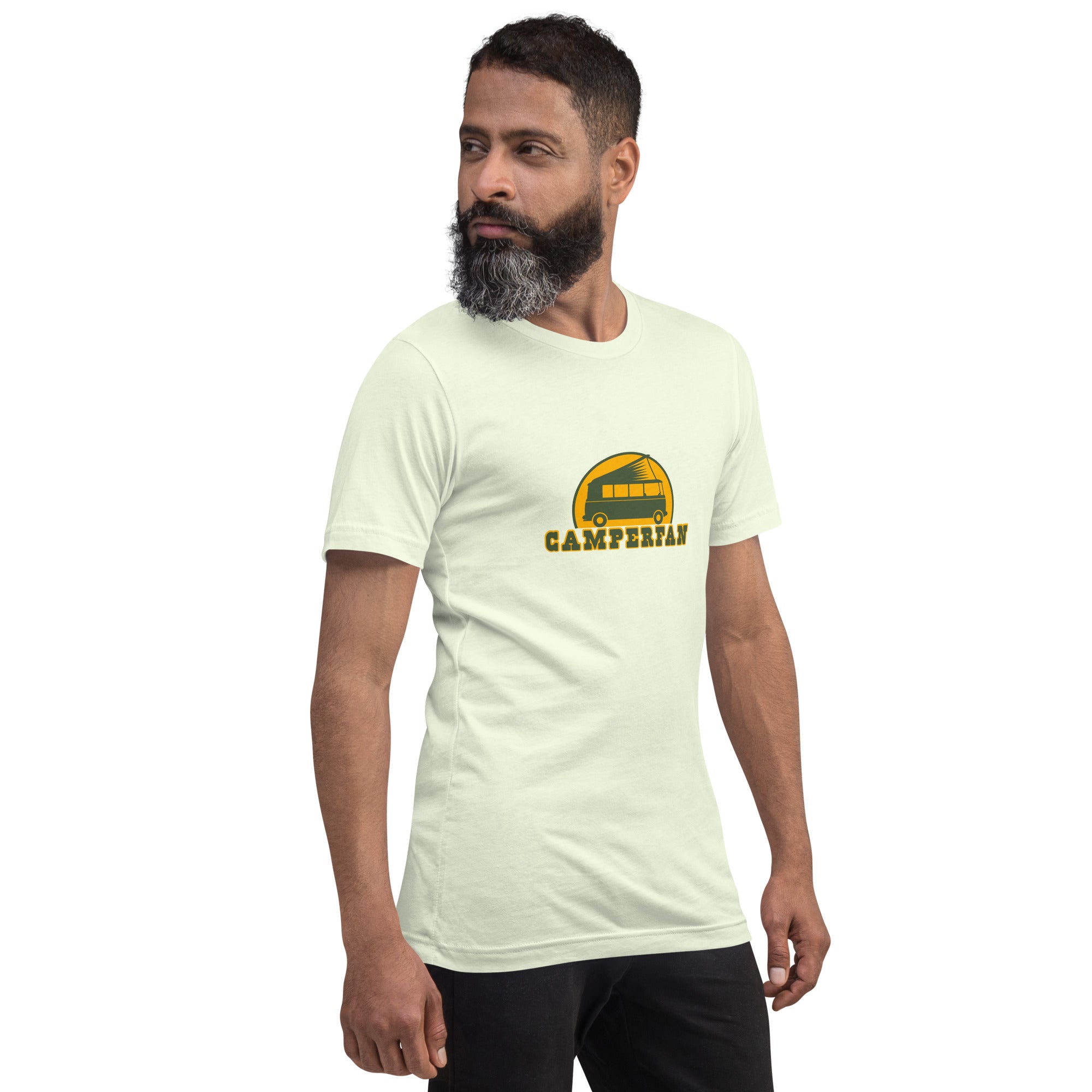 Unisex cotton t-shirt Camperfan on light colors