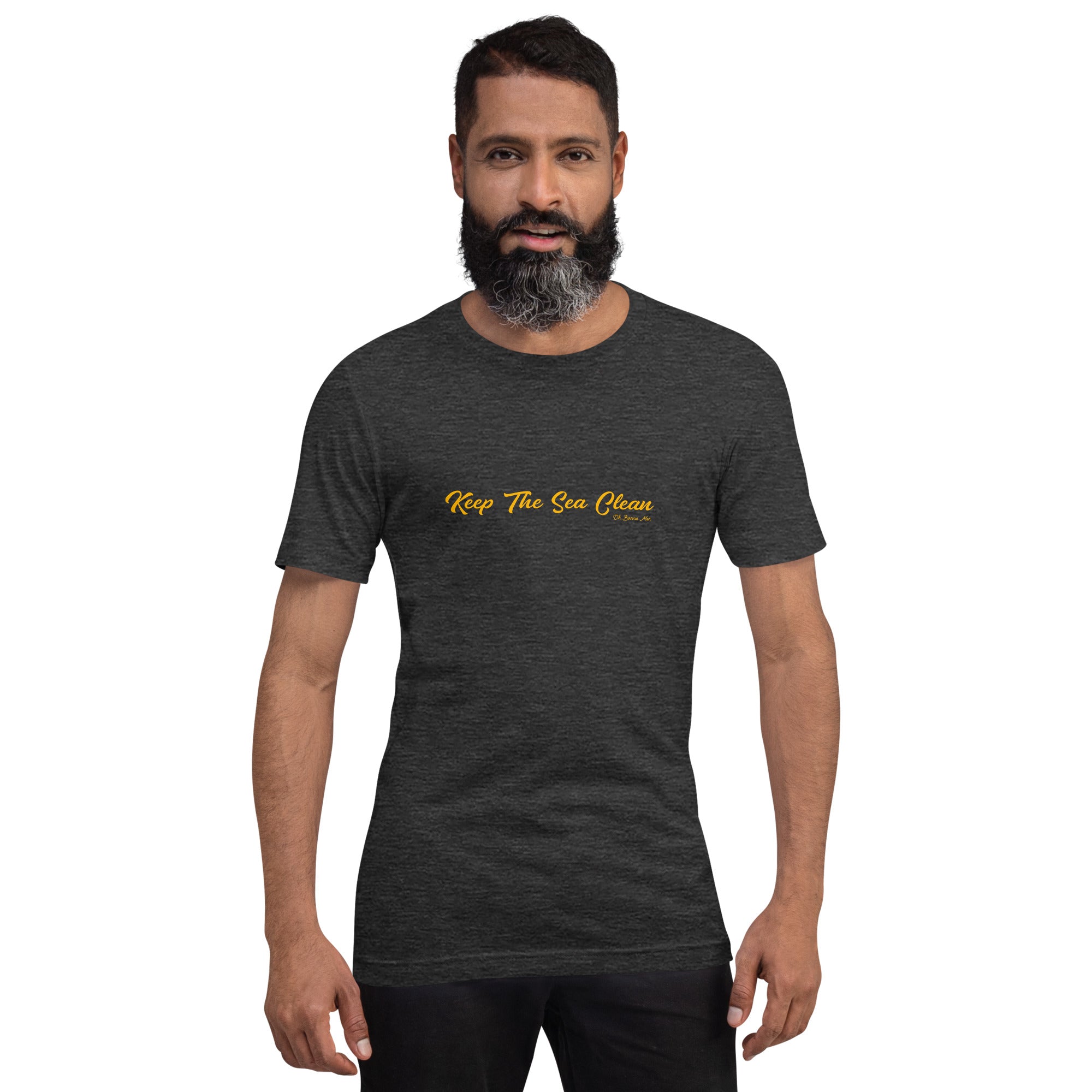 Unisex t-shirt Keep The Sea Clean on dark heather colors